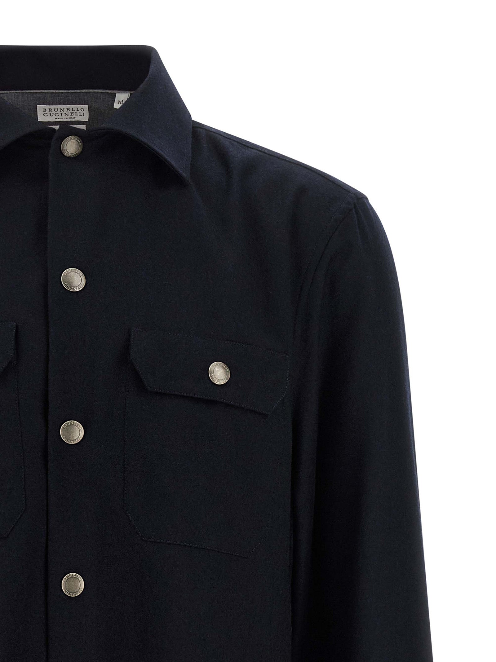 Brunello Cucinelli Men Flannel Overshirt BRUNELLO CUCINELLI