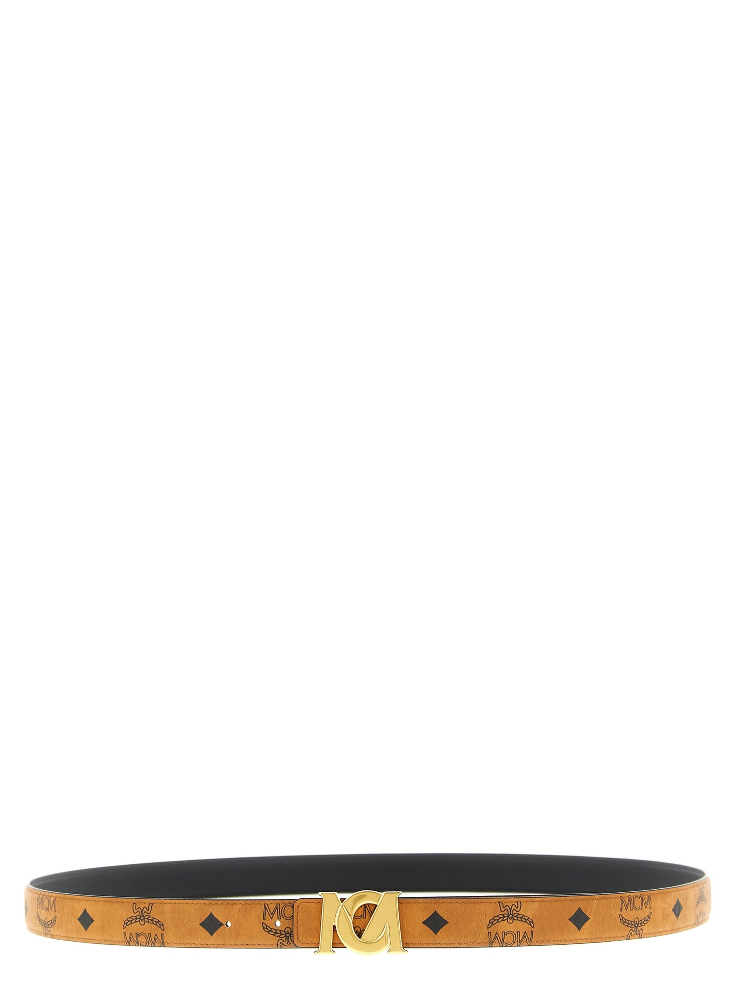 Mcm Women Logo Buckle Belt. MCM
