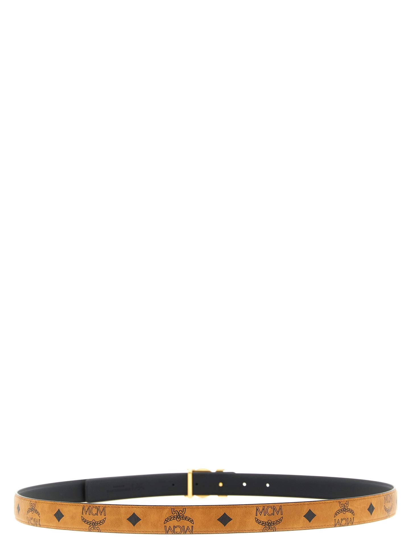 Mcm Women Logo Buckle Belt. MCM