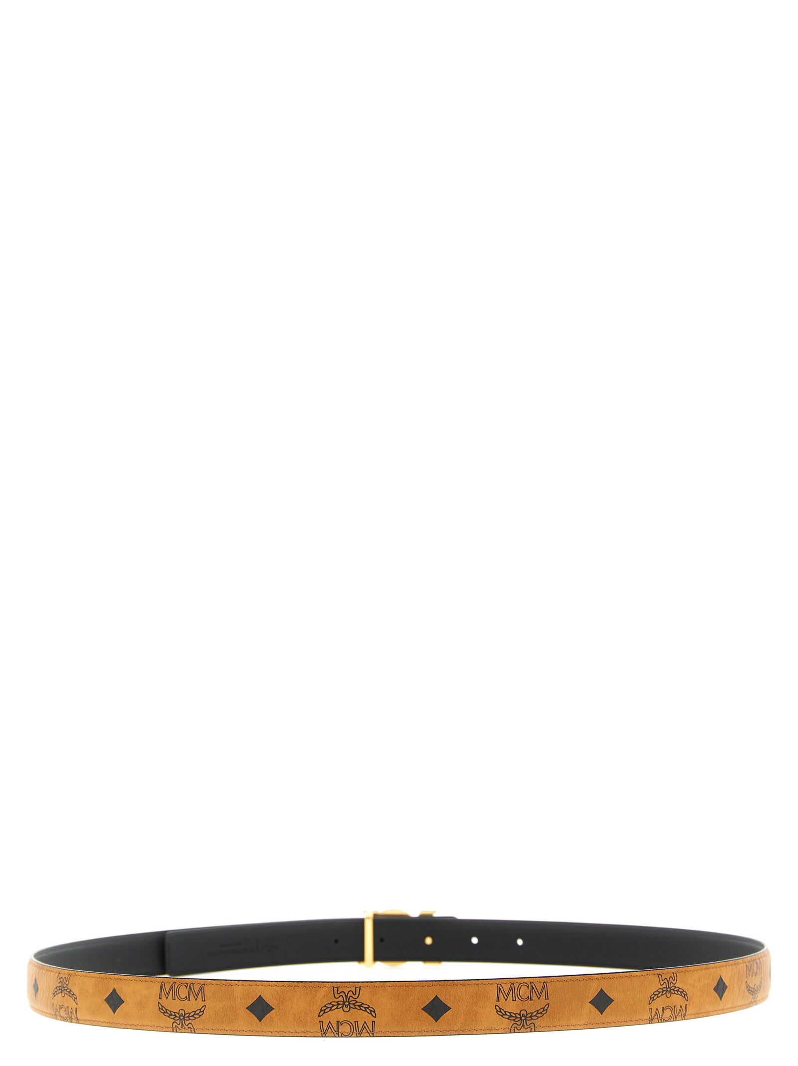 Mcm Women Logo Buckle Belt. MCM