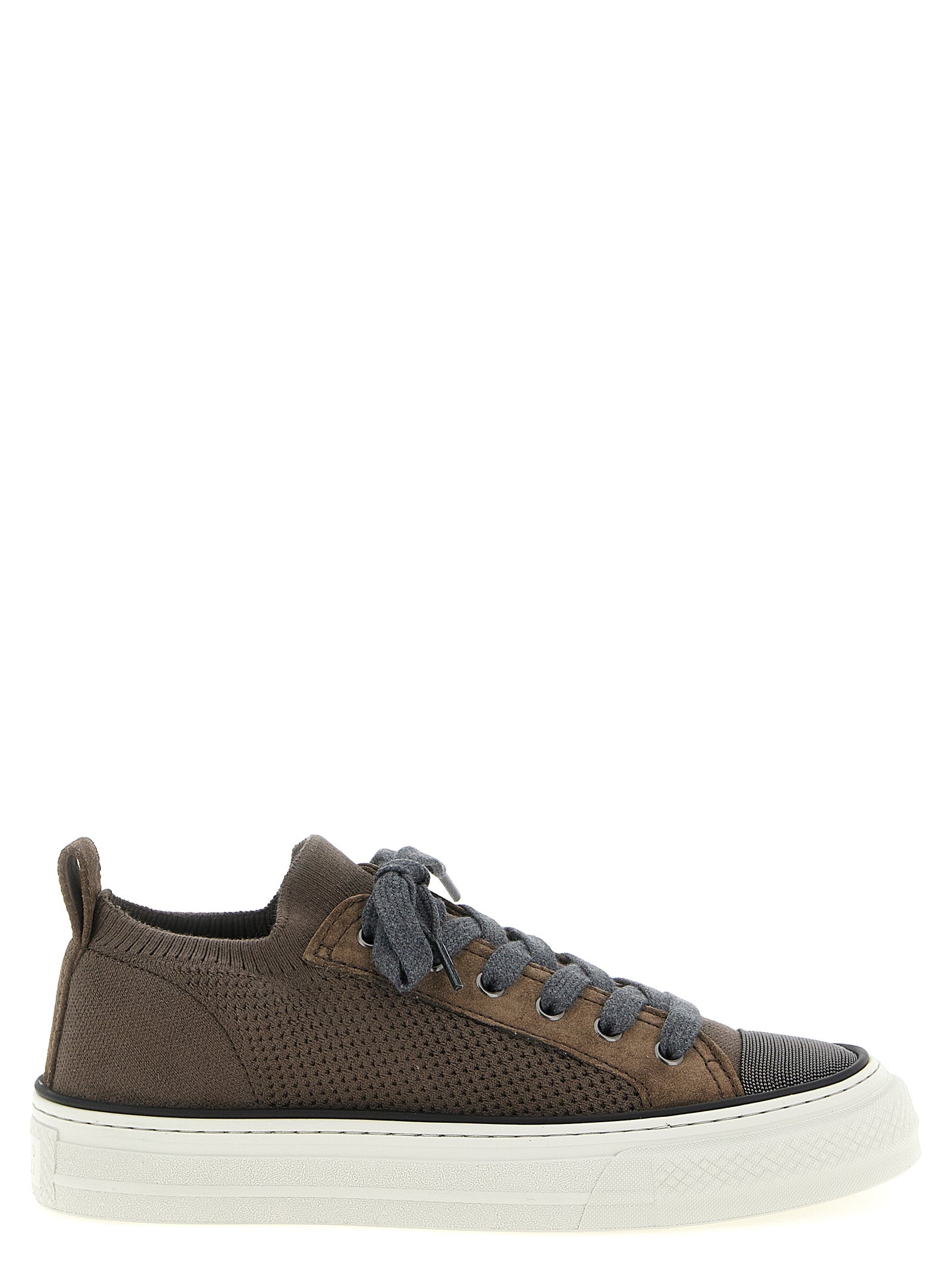 Brunello Cucinelli Women Monile Knit Sneakers BRUNELLO CUCINELLI