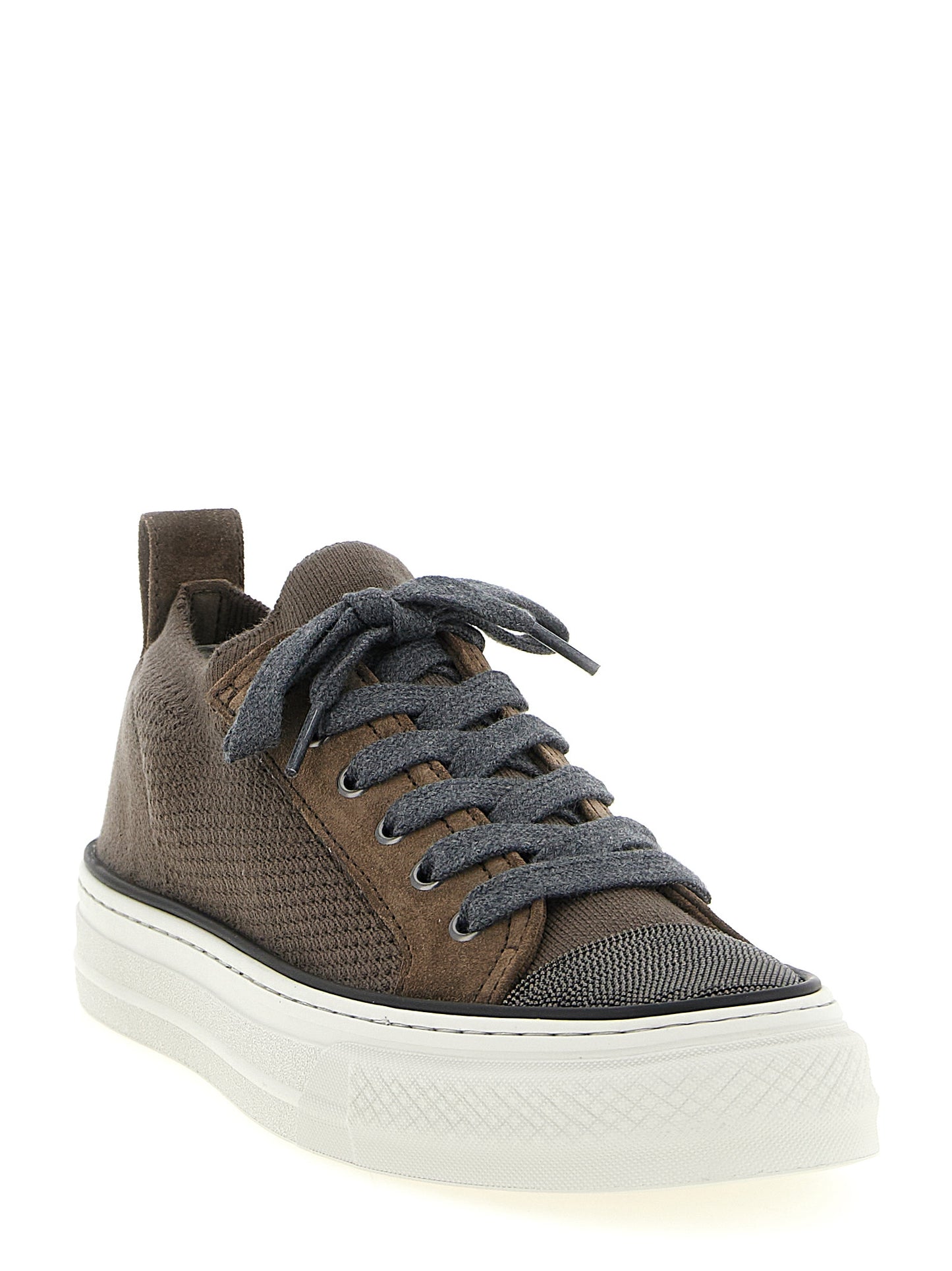 Brunello Cucinelli Women Monile Knit Sneakers BRUNELLO CUCINELLI