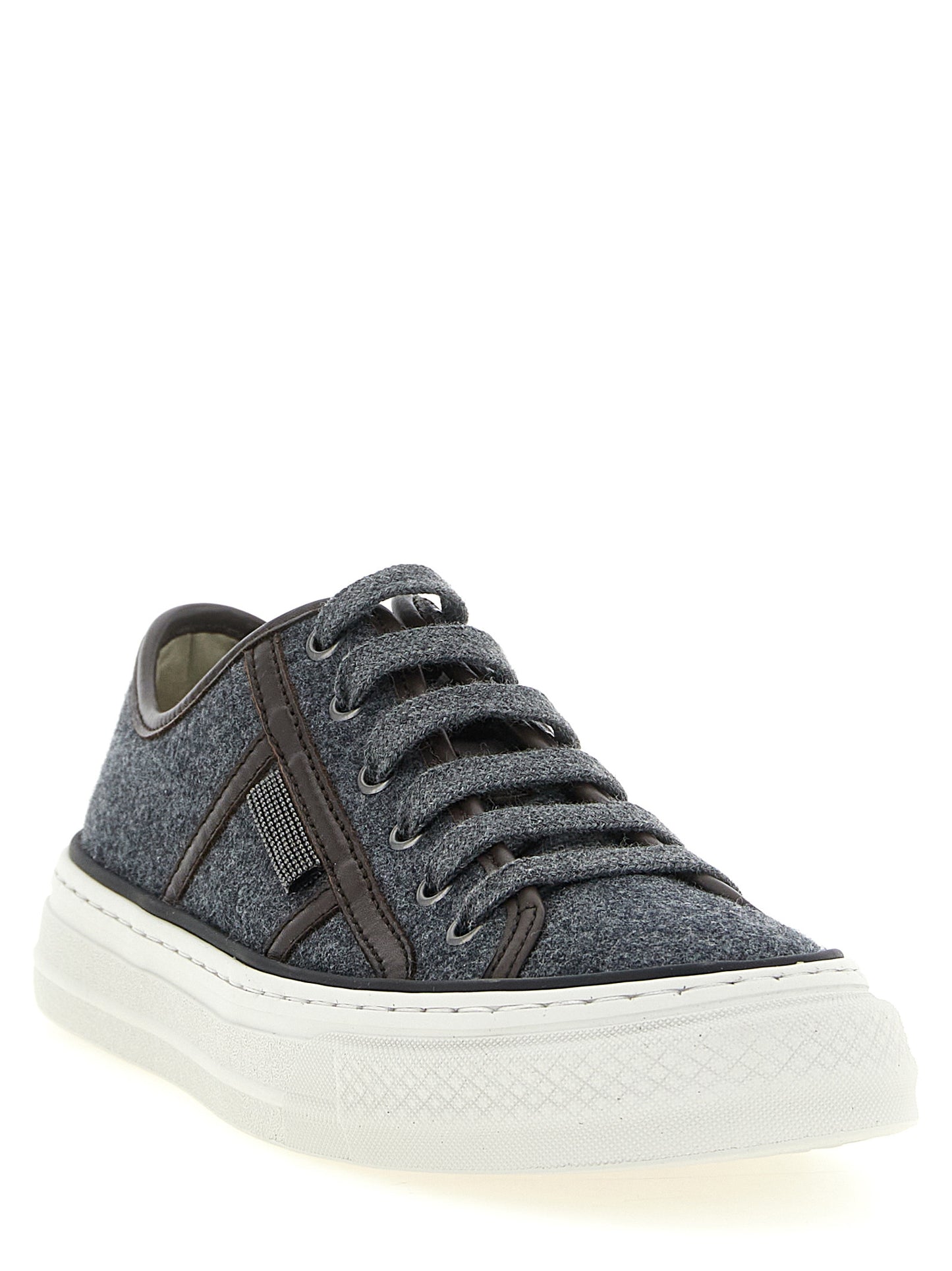 Brunello Cucinelli Women 'Shiny Tab' Sneakers BRUNELLO CUCINELLI