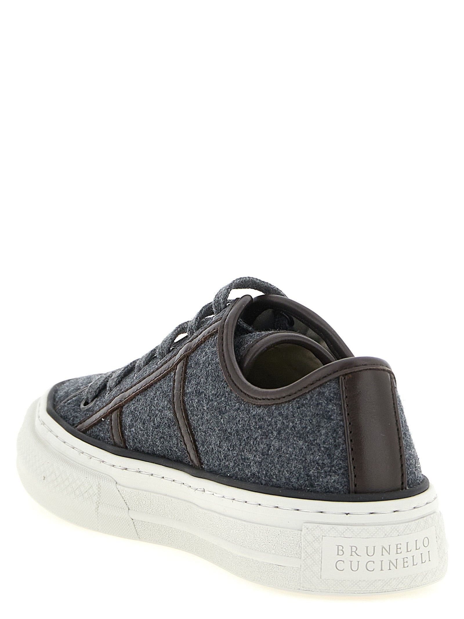 Brunello Cucinelli Women 'Shiny Tab' Sneakers BRUNELLO CUCINELLI
