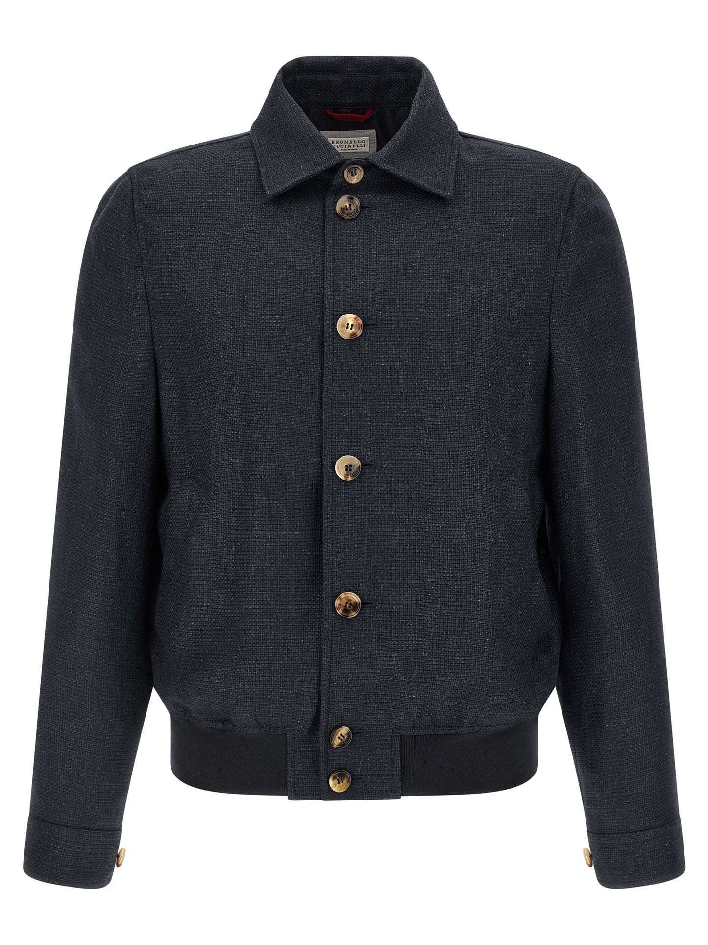 Brunello Cucinelli Men Linen Blend Jacket BRUNELLO CUCINELLI