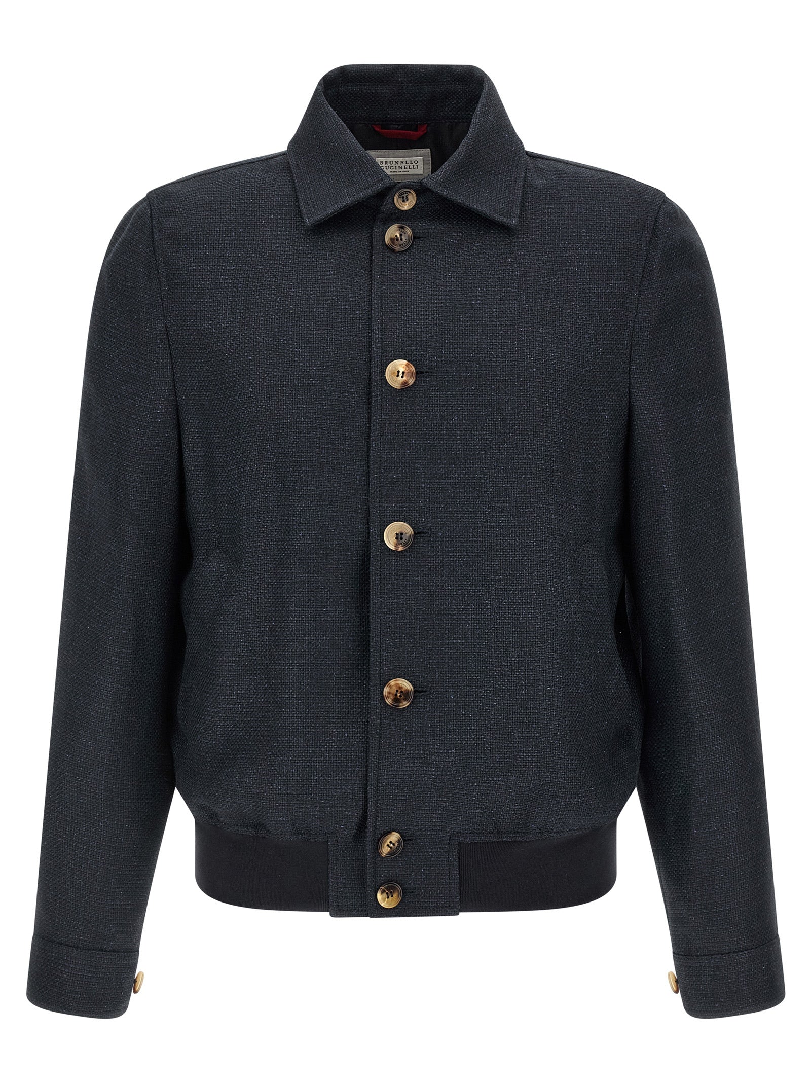 Brunello Cucinelli Men Linen Blend Jacket BRUNELLO CUCINELLI