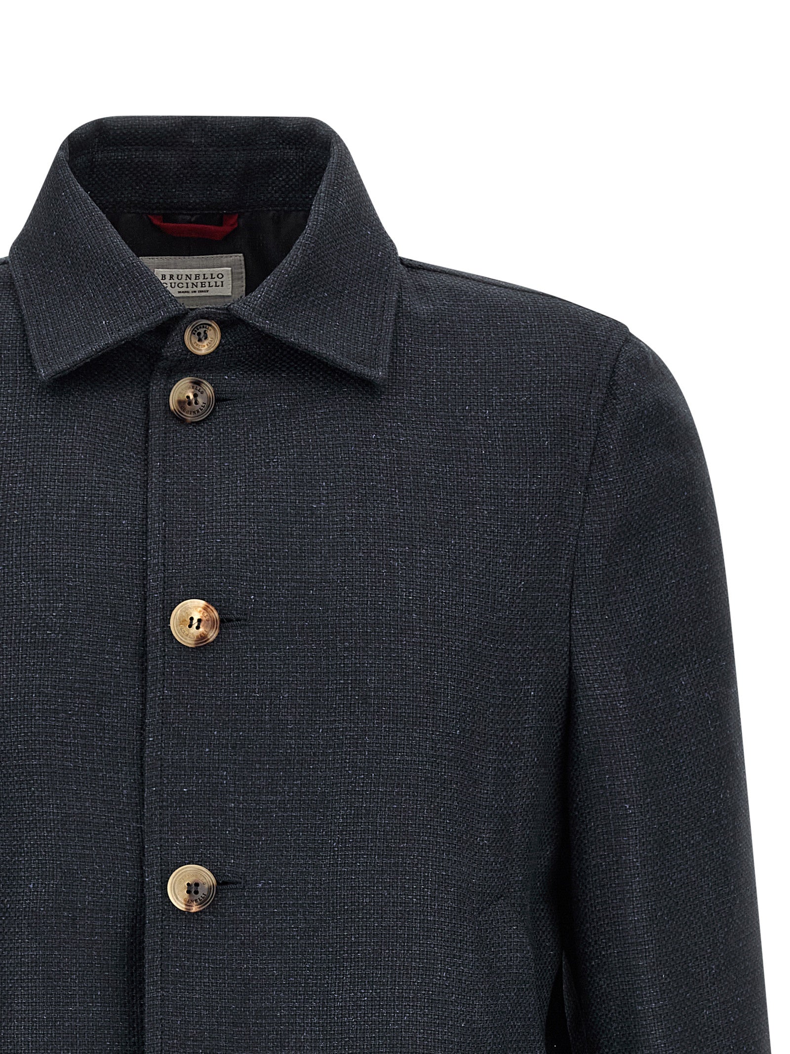 Brunello Cucinelli Men Linen Blend Jacket BRUNELLO CUCINELLI