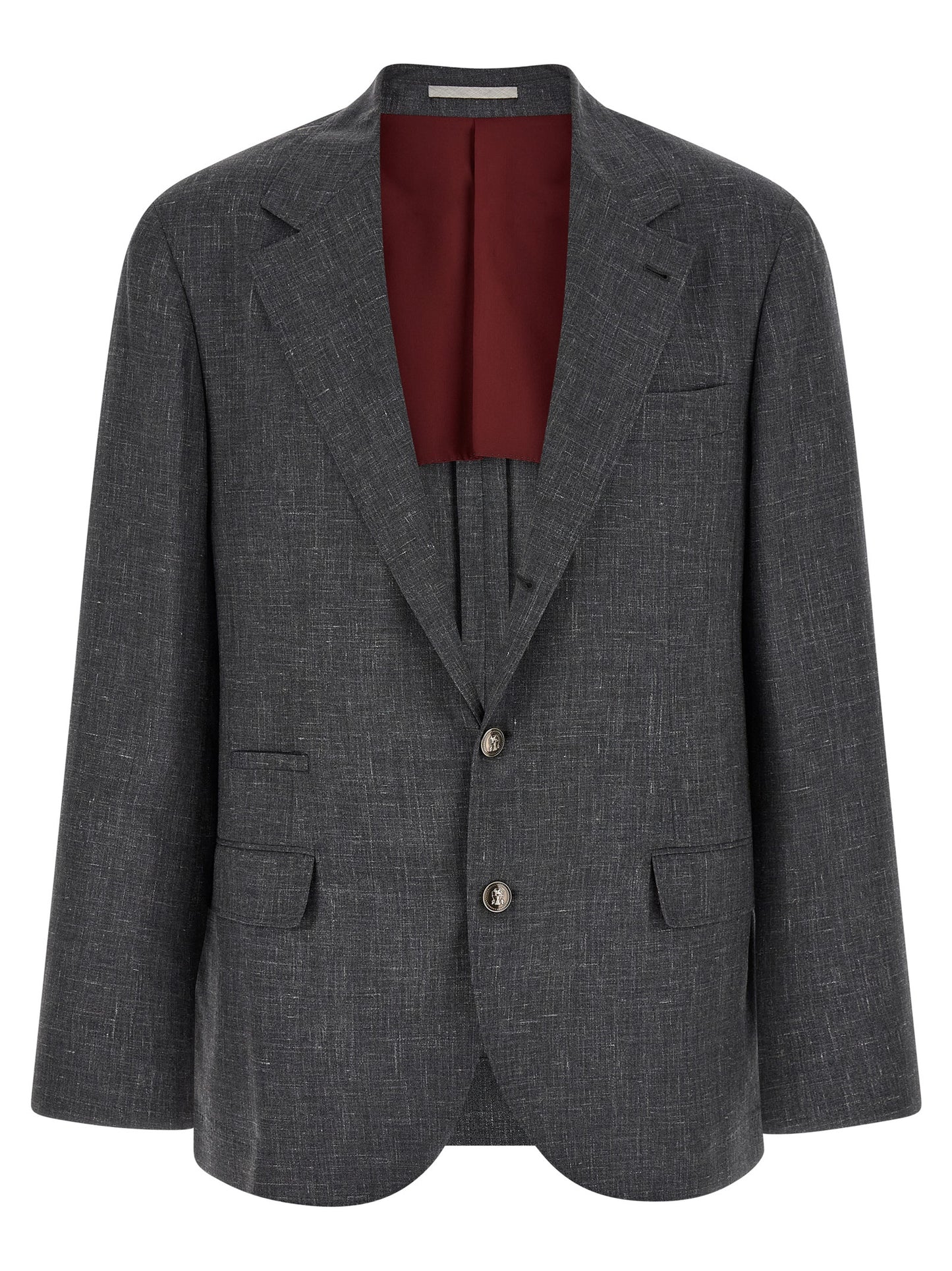 Brunello Cucinelli Men Blazer Flamed Canvas Blazer BRUNELLO CUCINELLI