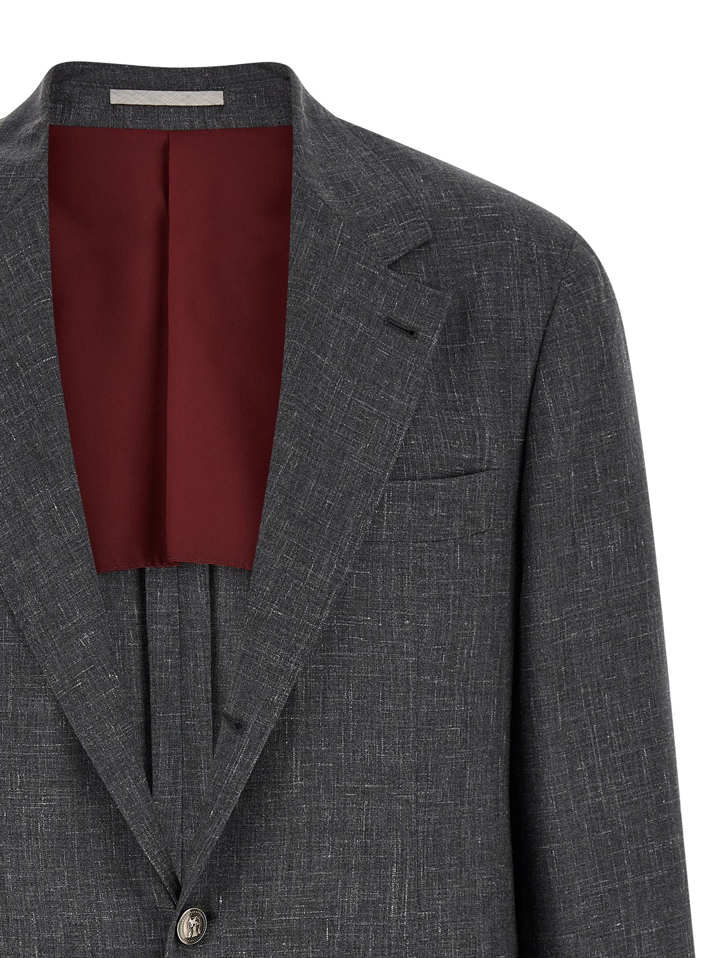 Brunello Cucinelli Men Blazer Flamed Canvas Blazer BRUNELLO CUCINELLI