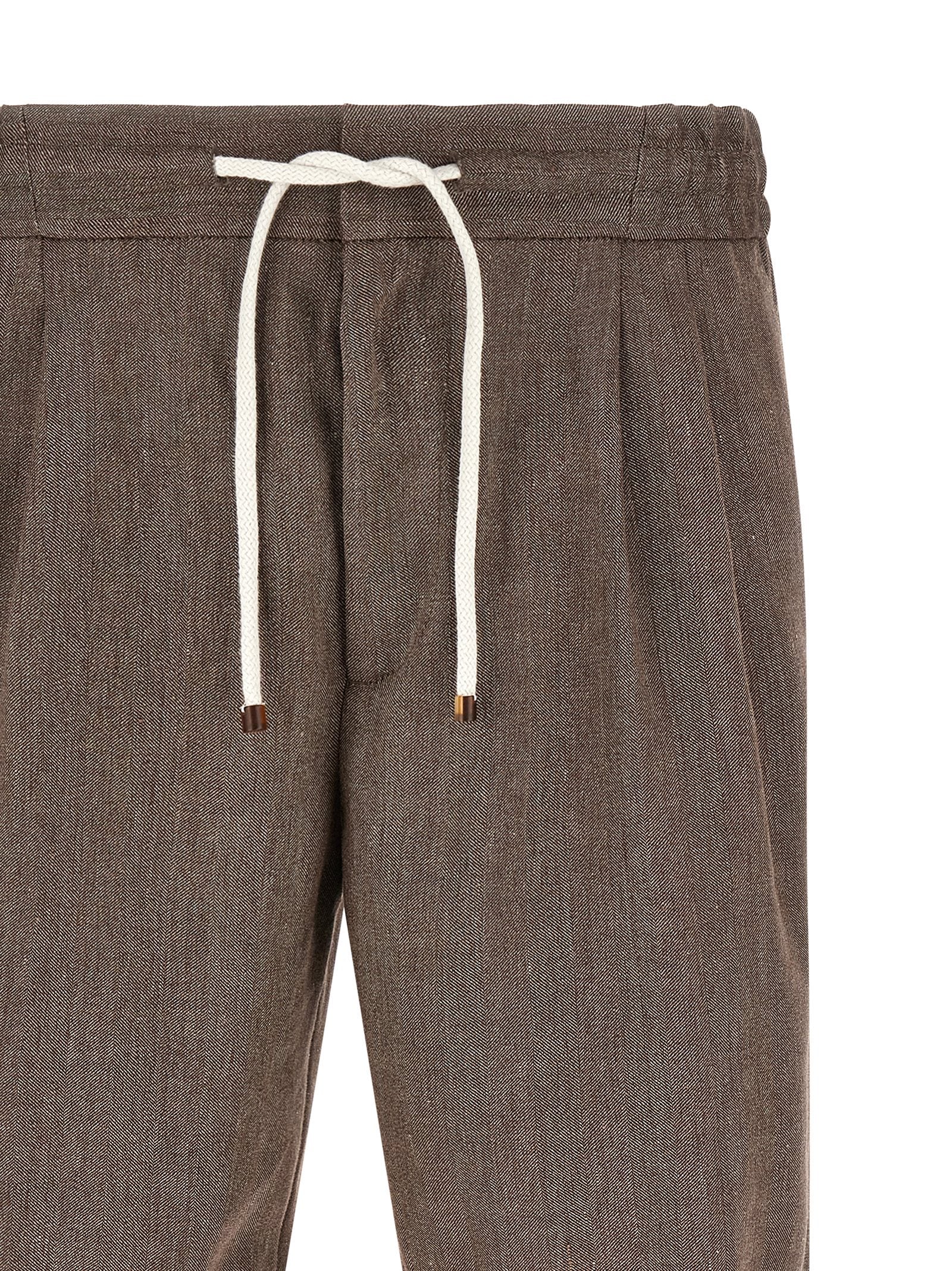 Brunello Cucinelli Men Linen And Wool Bermuda Shorts BRUNELLO CUCINELLI