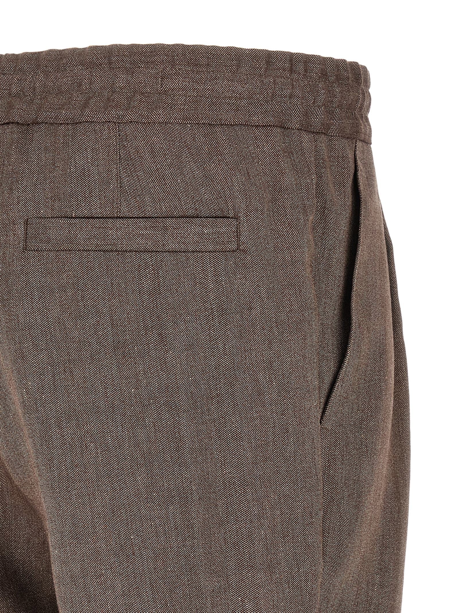Brunello Cucinelli Men Linen And Wool Bermuda Shorts BRUNELLO CUCINELLI