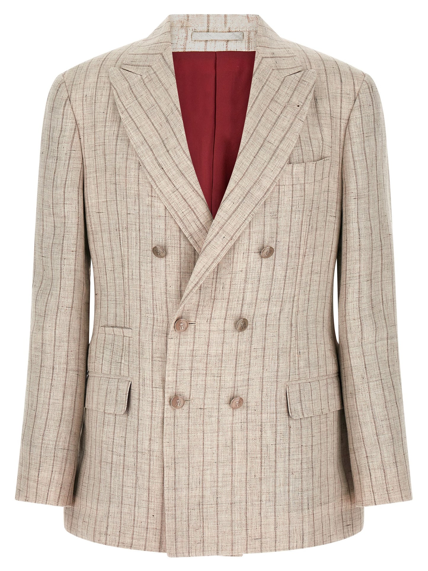 Brunello Cucinelli Men Pinstripe Twill Blazer BRUNELLO CUCINELLI