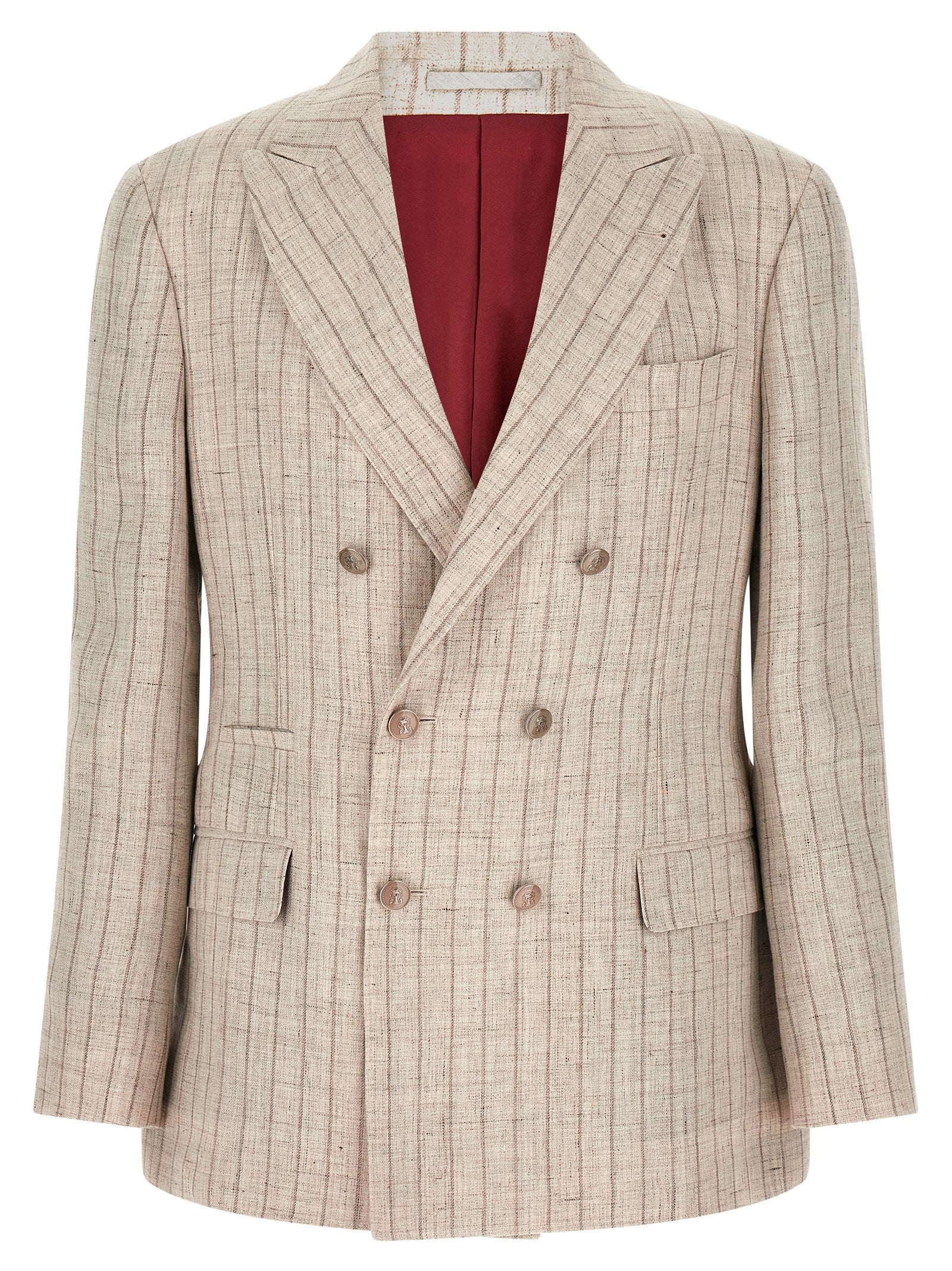 Brunello Cucinelli Men Pinstripe Twill Blazer BRUNELLO CUCINELLI