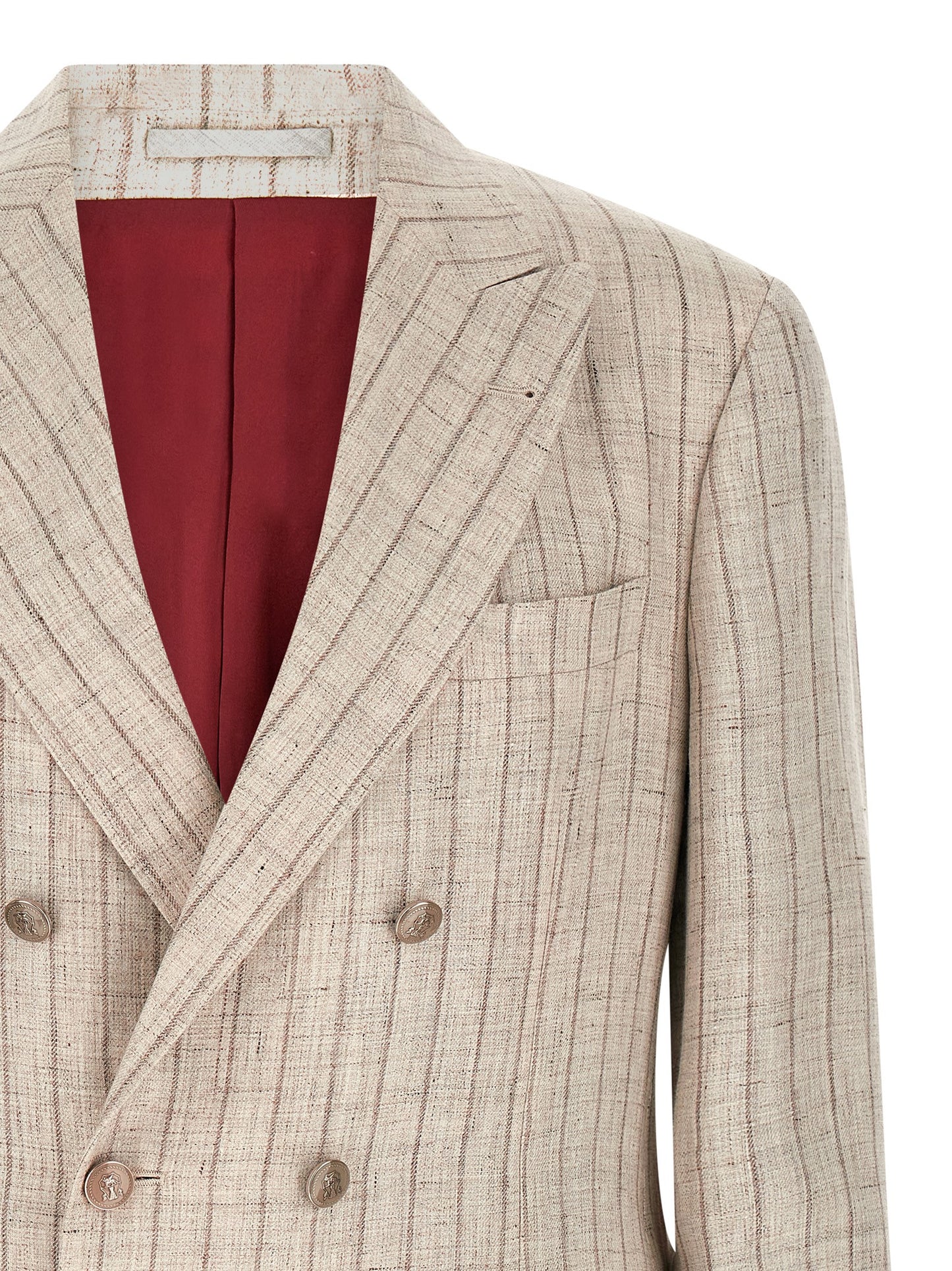 Brunello Cucinelli Men Pinstripe Twill Blazer BRUNELLO CUCINELLI