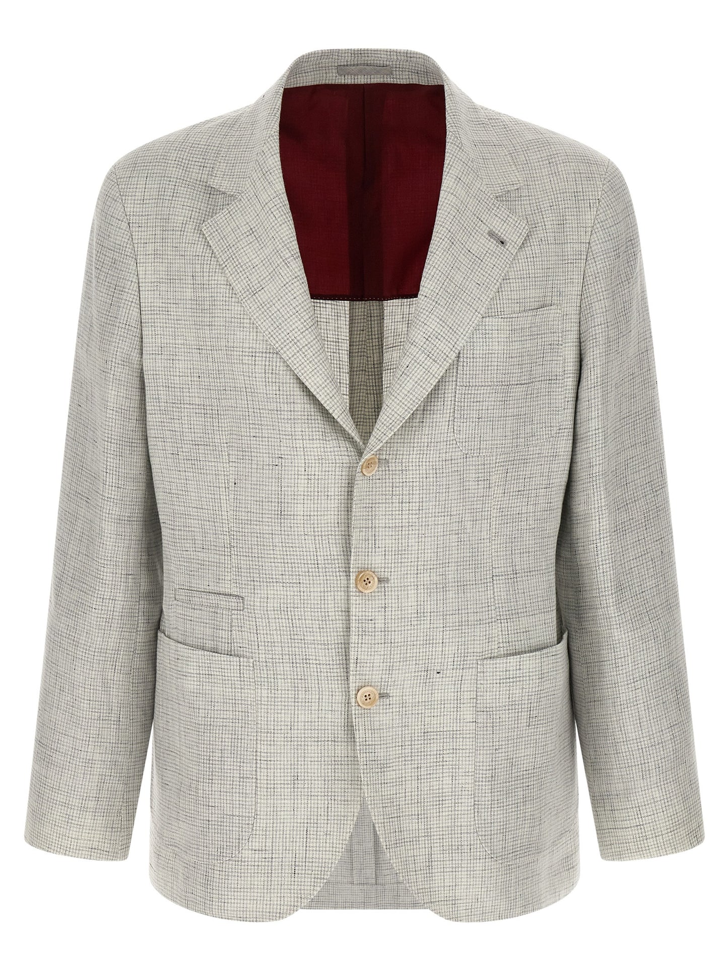 Brunello Cucinelli Men Linen Operated Blazer BRUNELLO CUCINELLI