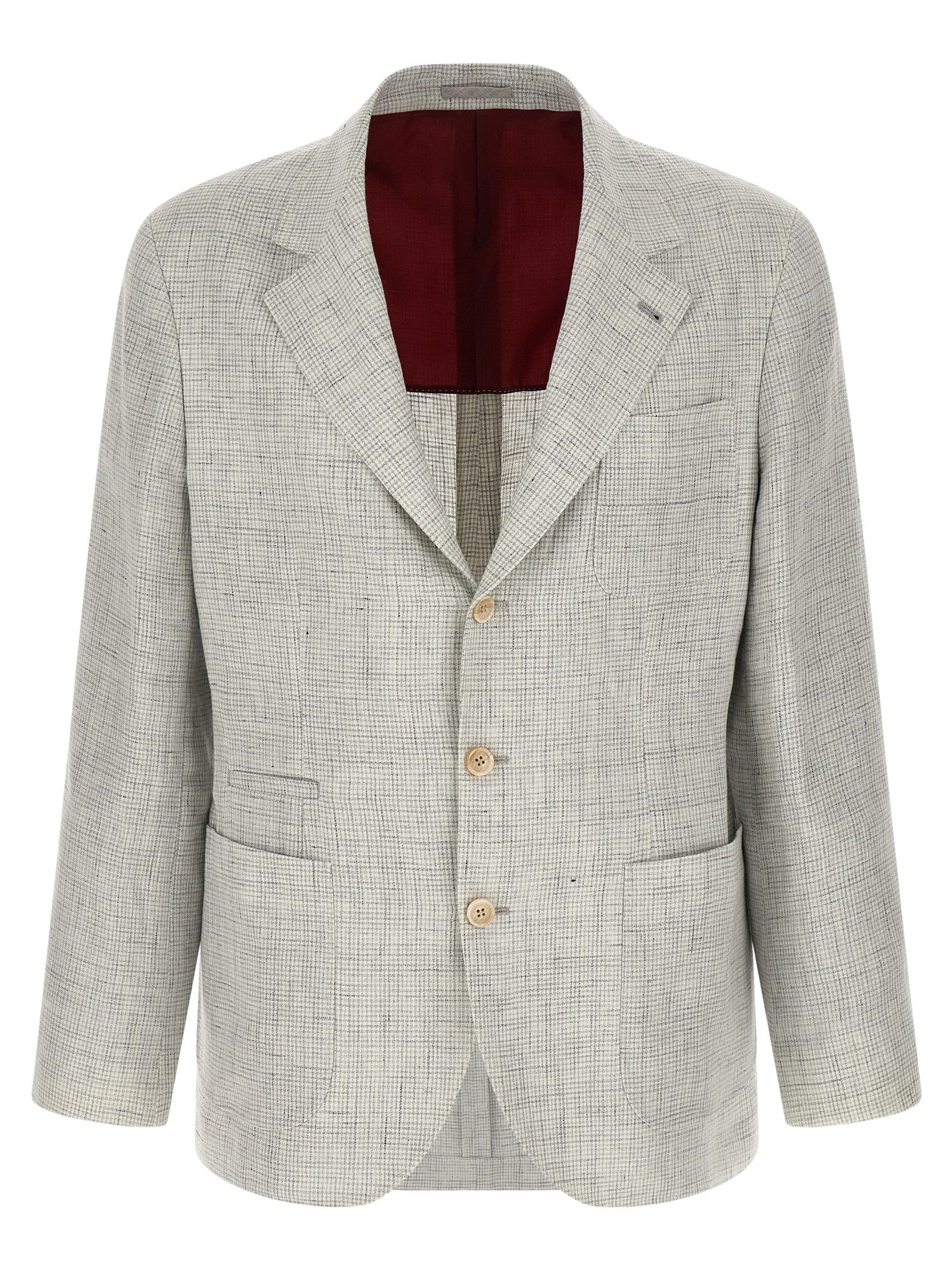 Brunello Cucinelli Men Linen Operated Blazer BRUNELLO CUCINELLI