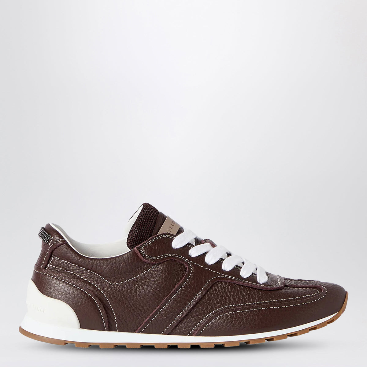 Brunello Cucinelli Brown Runners Sneakers In Soft Leather Women BRUNELLO CUCINELLI