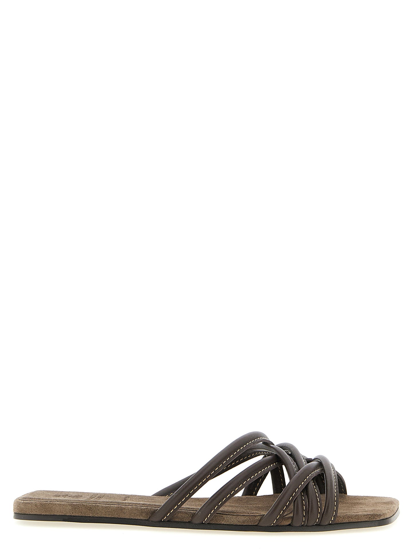 Brunello Cucinelli Women Leather Slides BRUNELLO CUCINELLI