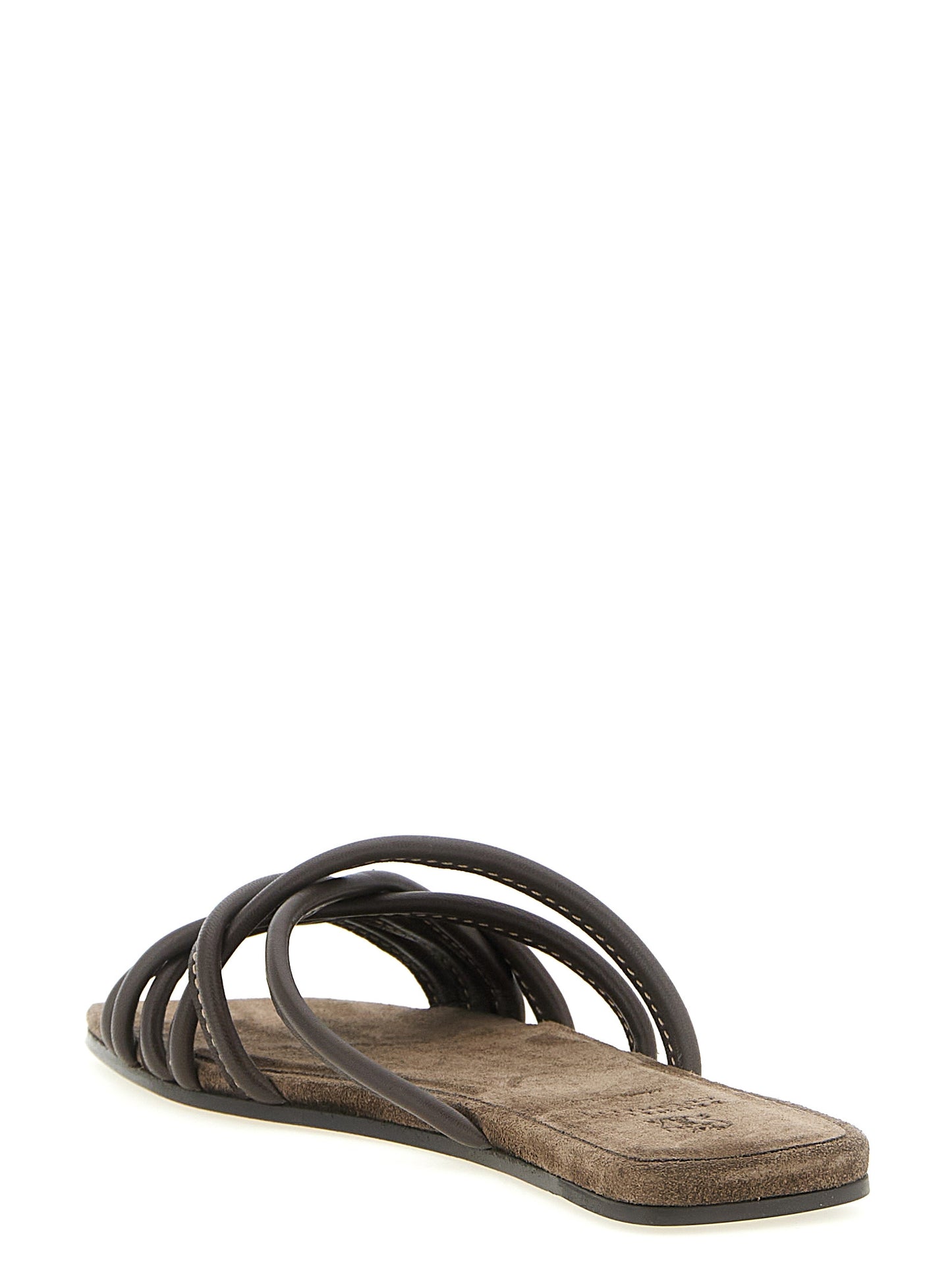 Brunello Cucinelli Women Leather Slides BRUNELLO CUCINELLI