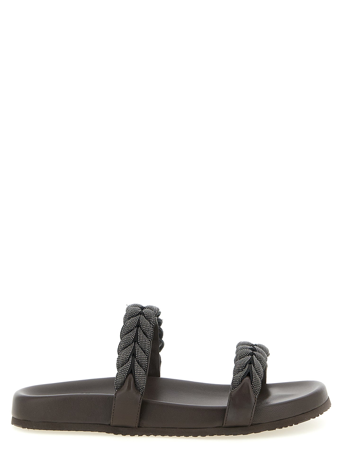 Brunello Cucinelli Women 'Precious Braided Straps' Sandals BRUNELLO CUCINELLI
