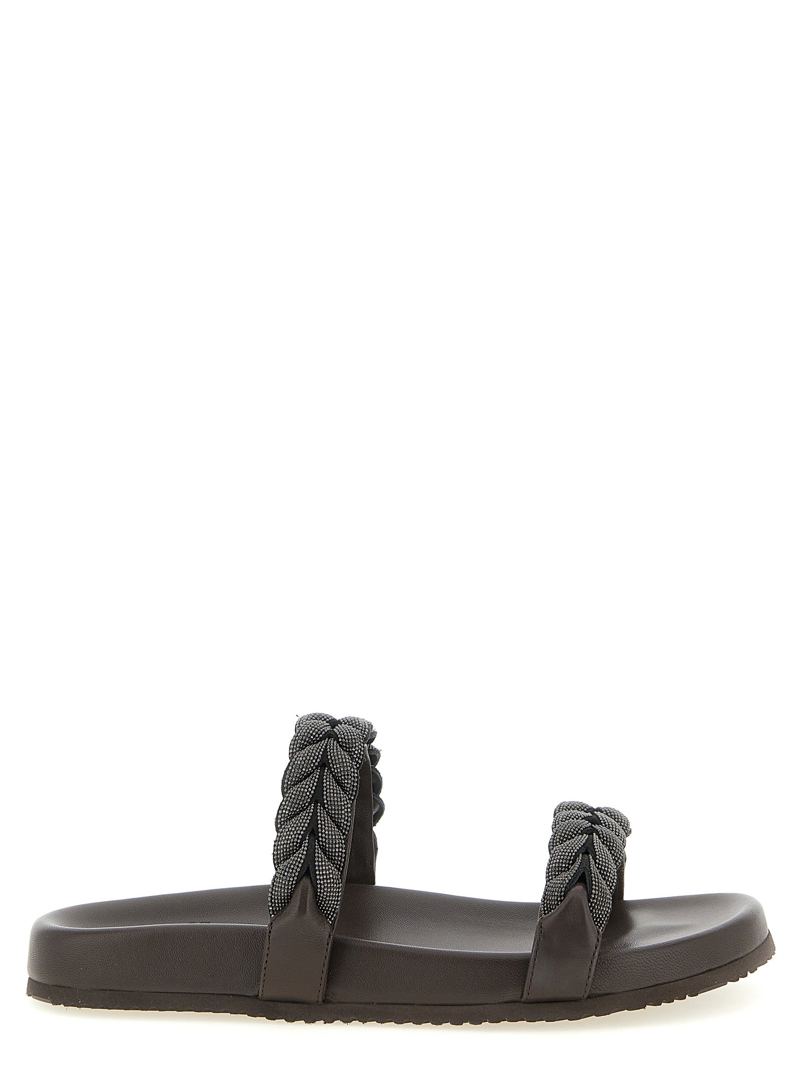 Brunello Cucinelli Women 'Precious Braided Straps' Sandals BRUNELLO CUCINELLI