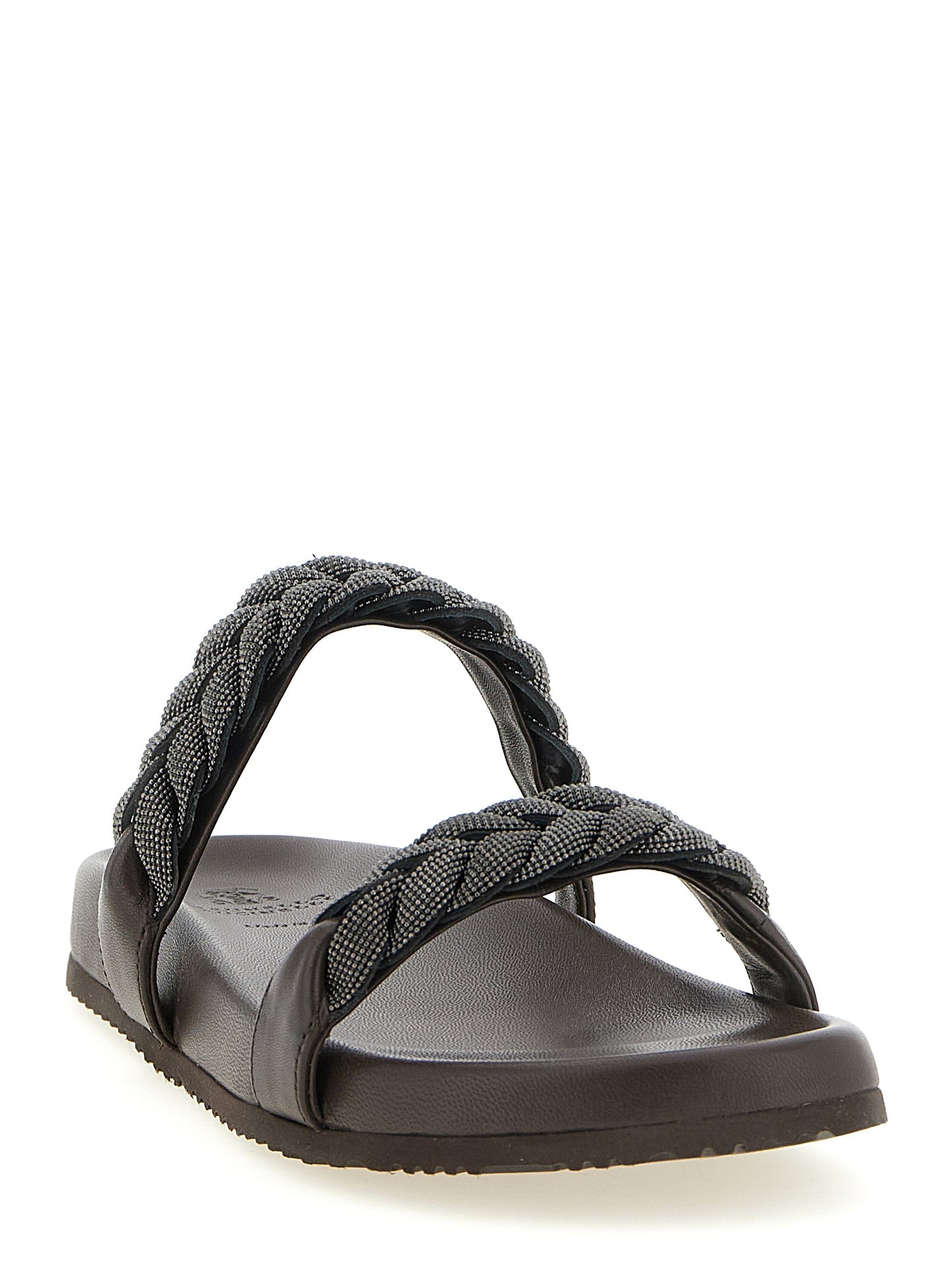 Brunello Cucinelli Women 'Precious Braided Straps' Sandals BRUNELLO CUCINELLI