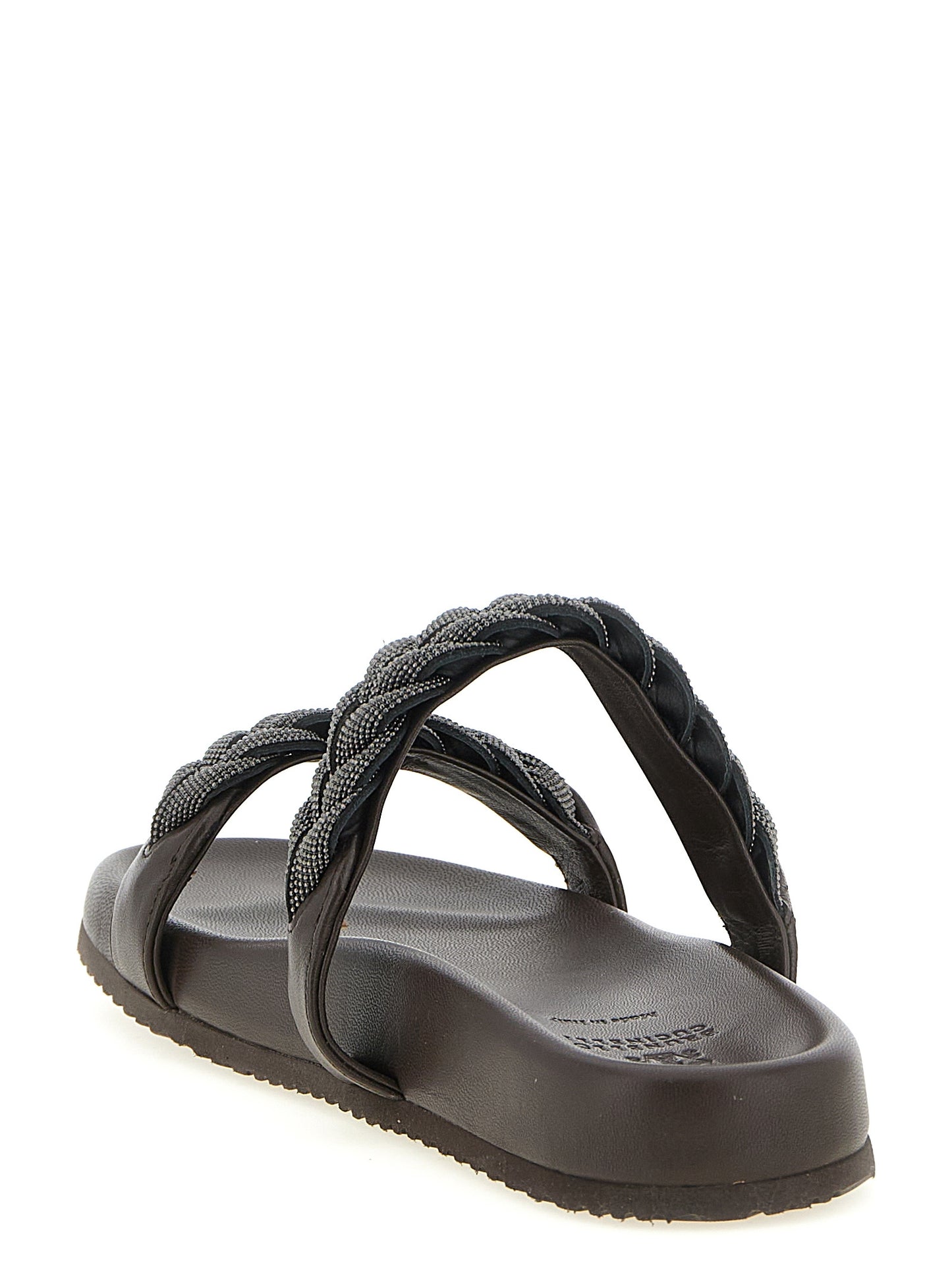 Brunello Cucinelli Women 'Precious Braided Straps' Sandals BRUNELLO CUCINELLI