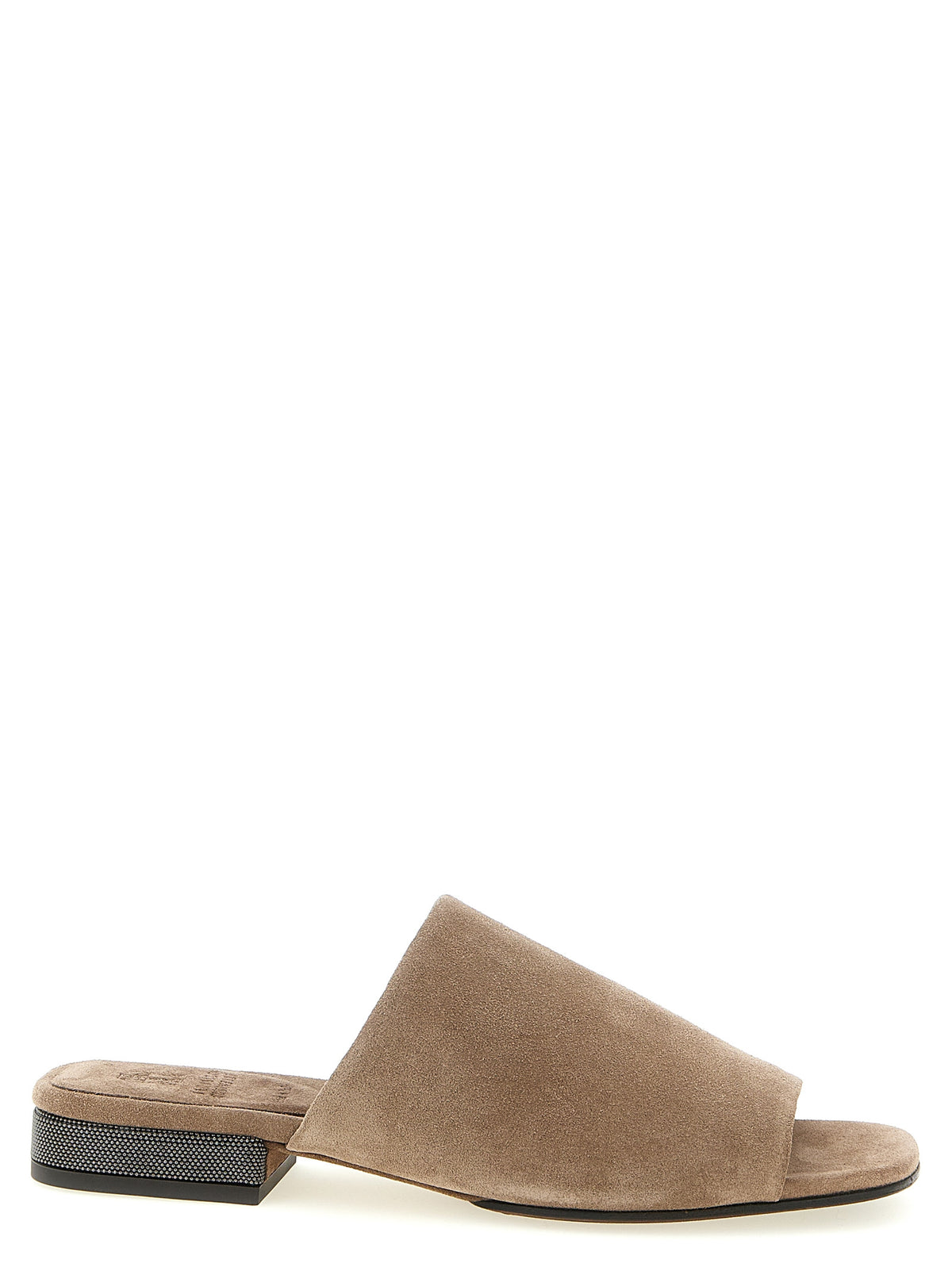 Brunello Cucinelli Women Monile Suede Sandals BRUNELLO CUCINELLI
