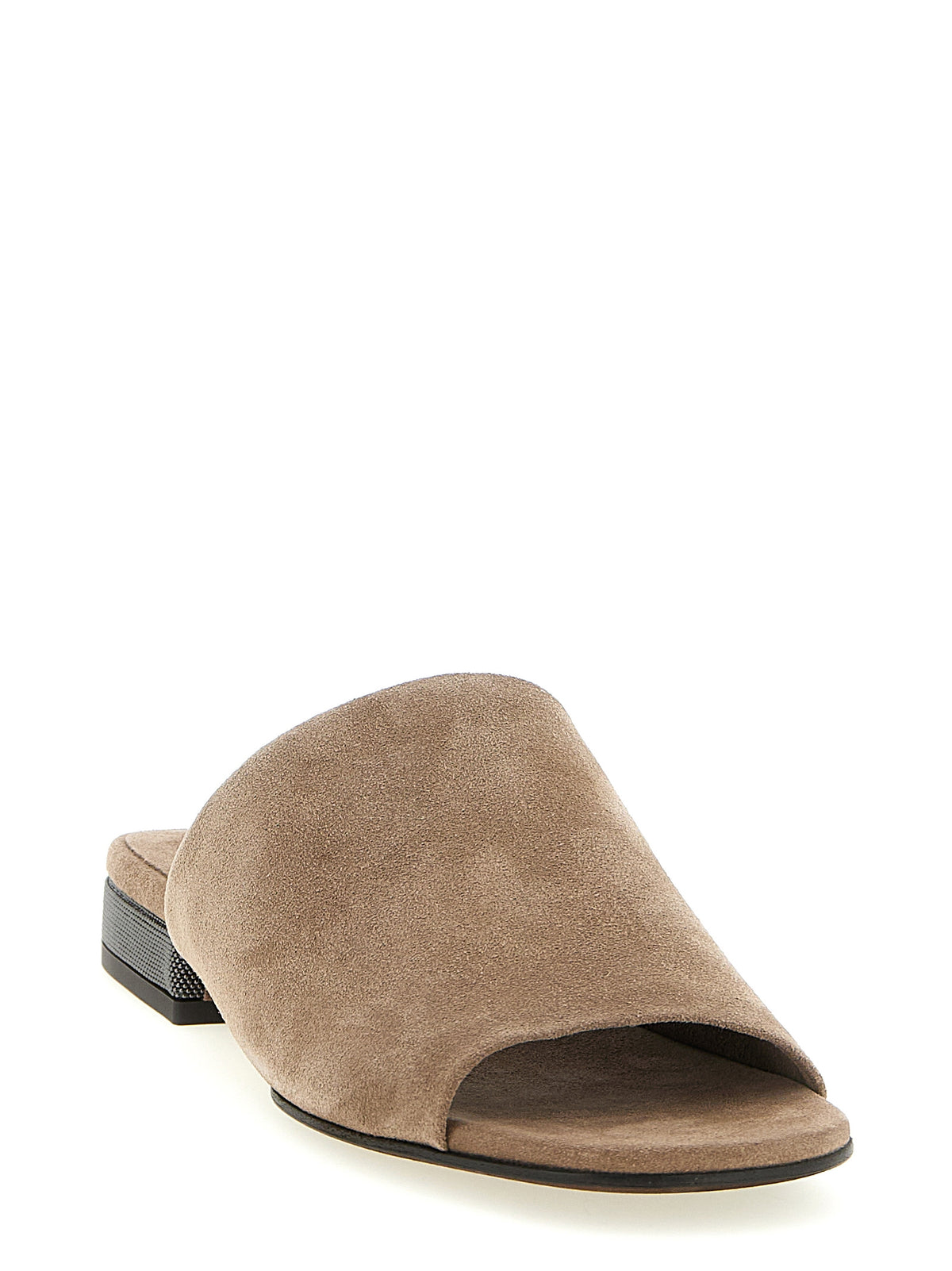 Brunello Cucinelli Women Monile Suede Sandals BRUNELLO CUCINELLI
