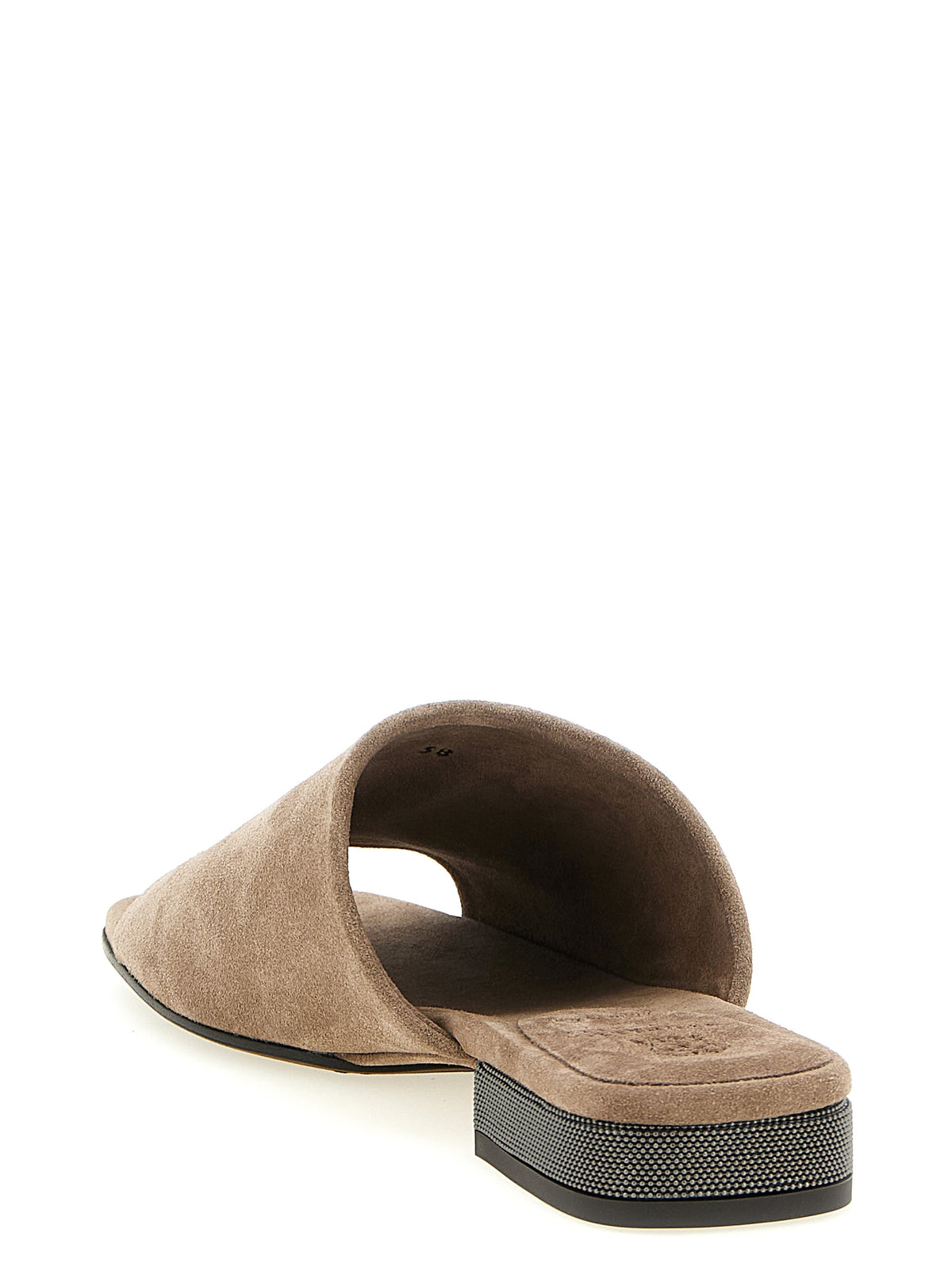 Brunello Cucinelli Women Monile Suede Sandals BRUNELLO CUCINELLI