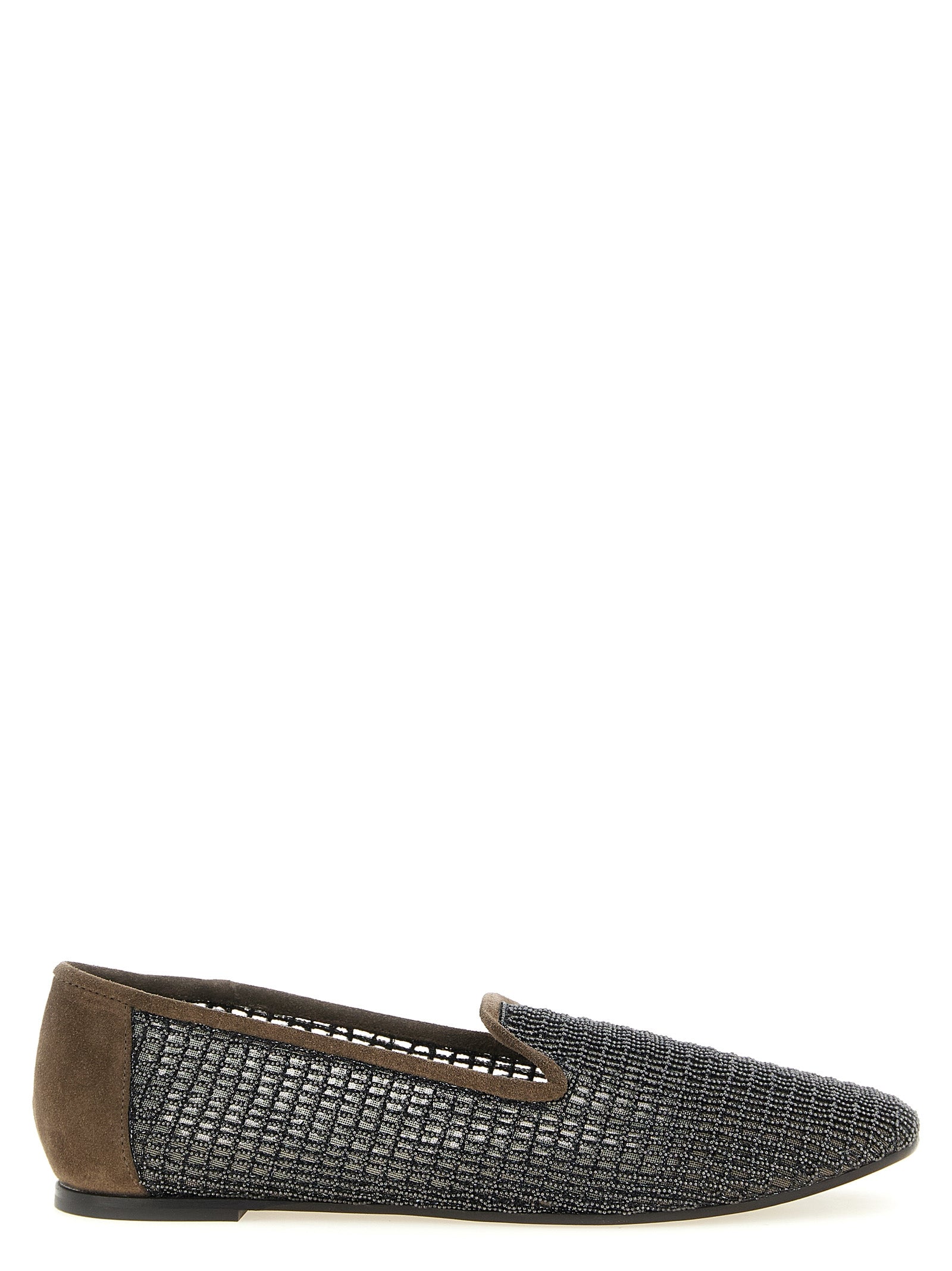 Brunello Cucinelli Women 'Embroidery' Mesh Loafers BRUNELLO CUCINELLI