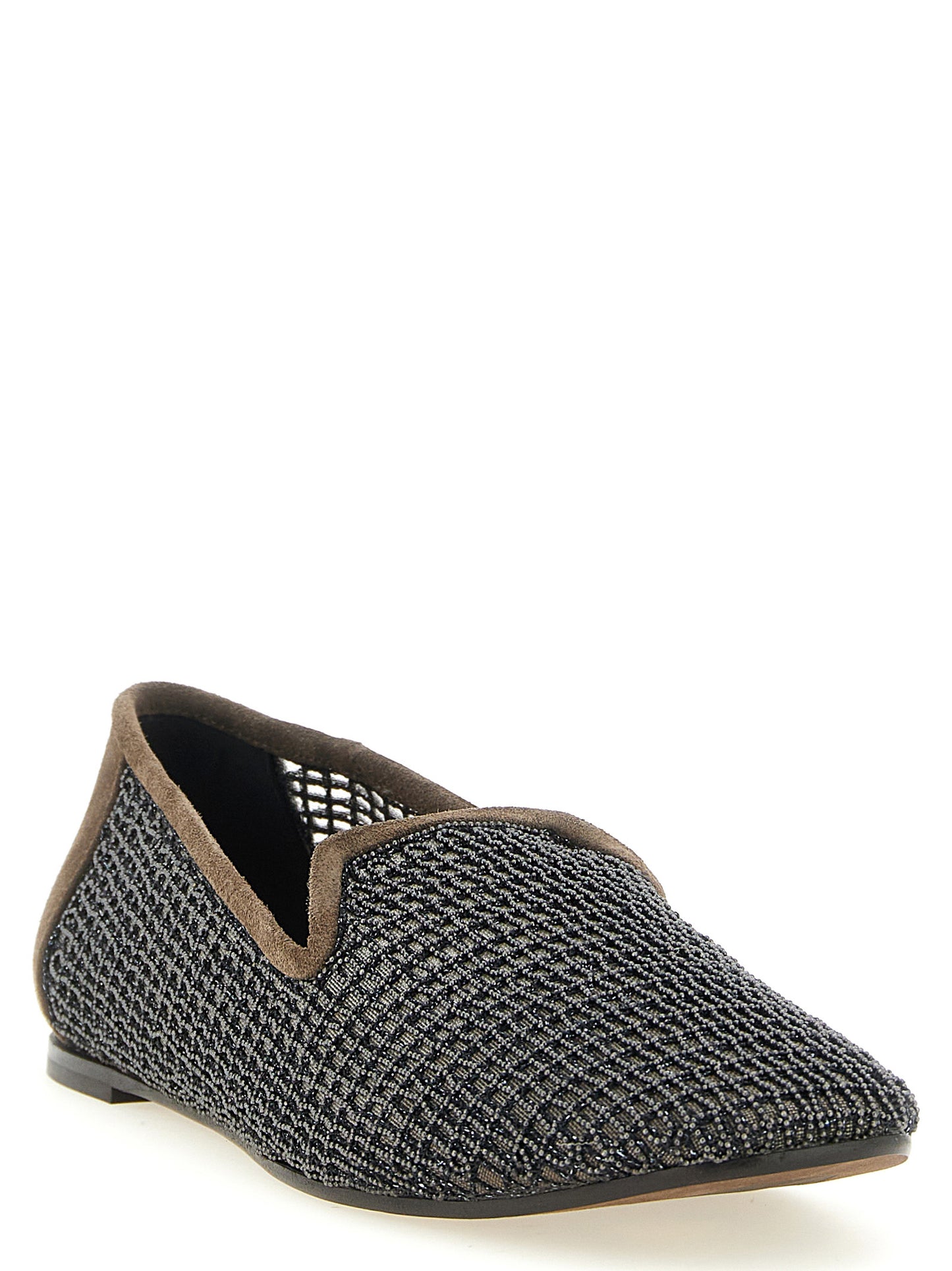 Brunello Cucinelli Women 'Embroidery' Mesh Loafers BRUNELLO CUCINELLI
