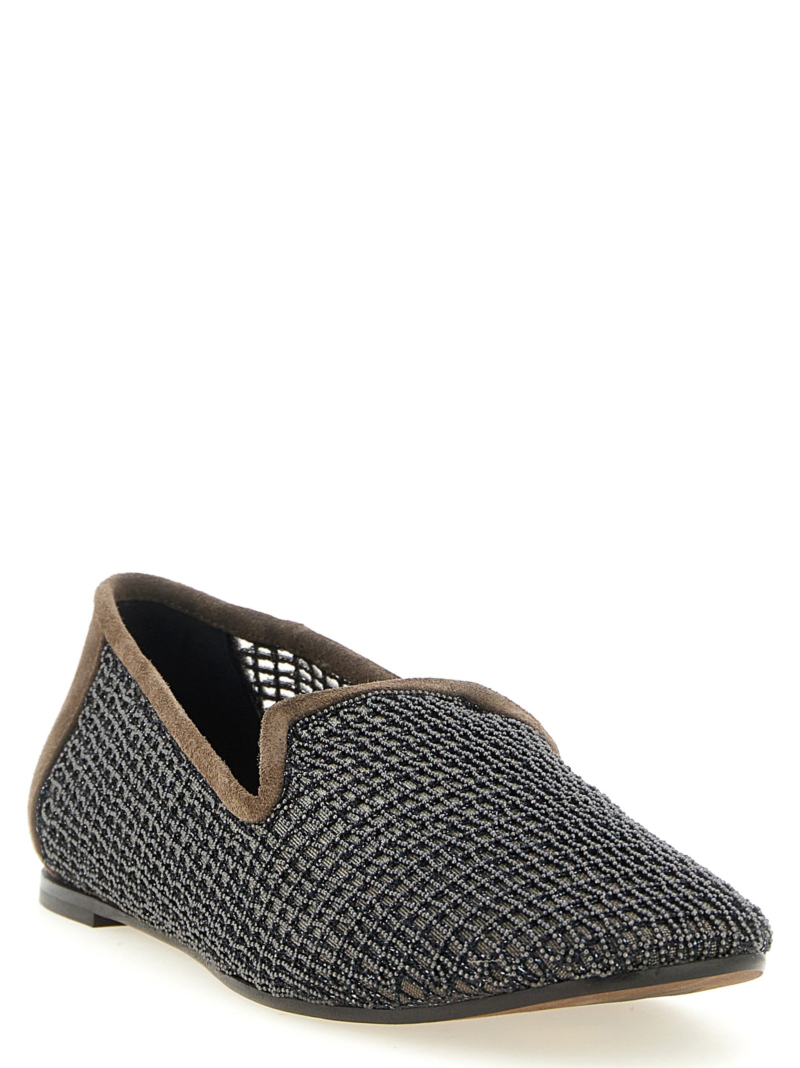 Brunello Cucinelli Women 'Embroidery' Mesh Loafers BRUNELLO CUCINELLI