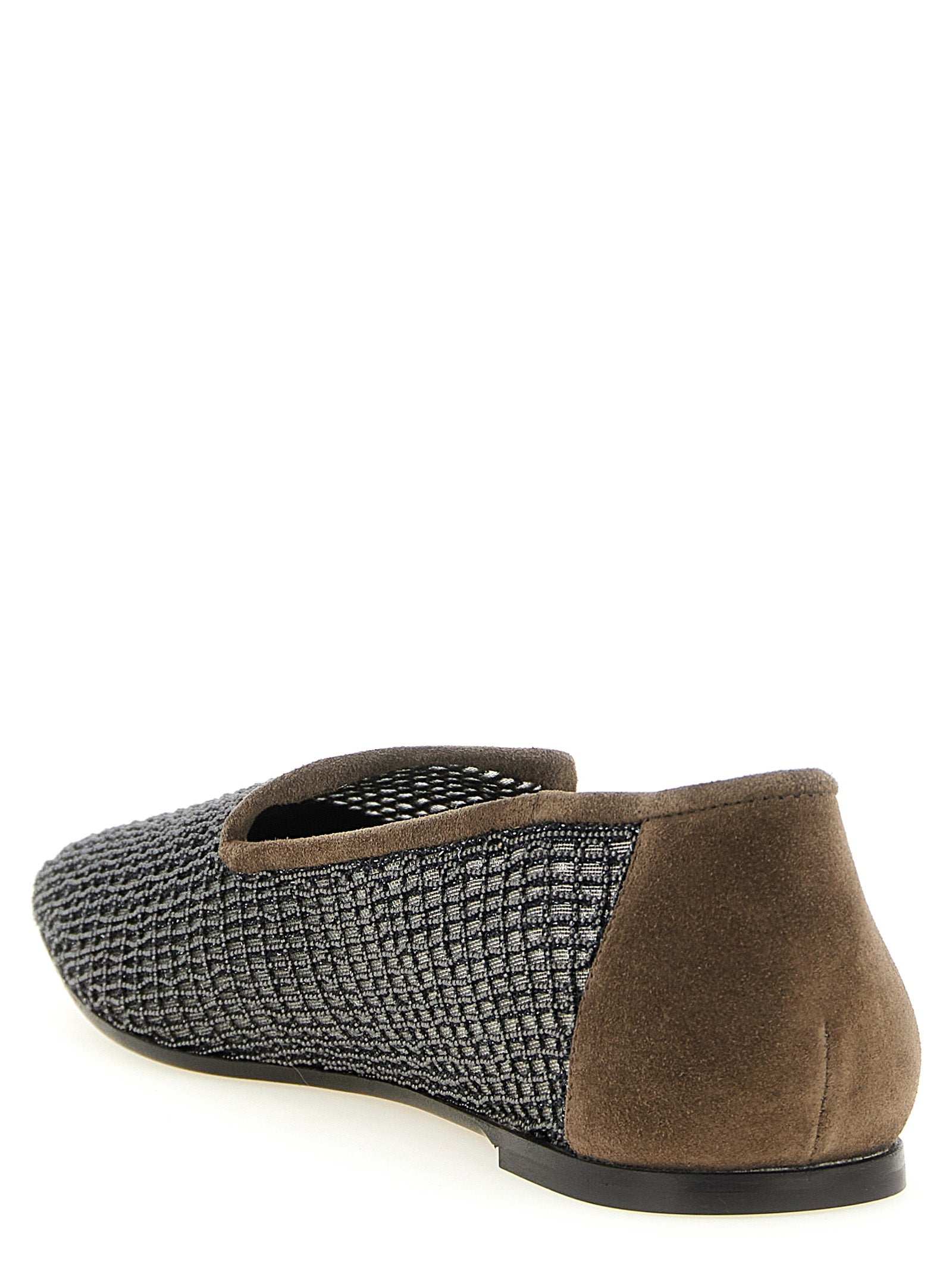 Brunello Cucinelli Women 'Embroidery' Mesh Loafers BRUNELLO CUCINELLI