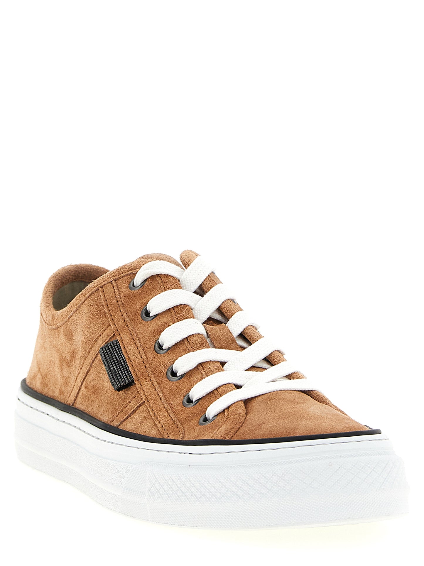 Brunello Cucinelli Women 'Shiny Tab' Sneakers BRUNELLO CUCINELLI