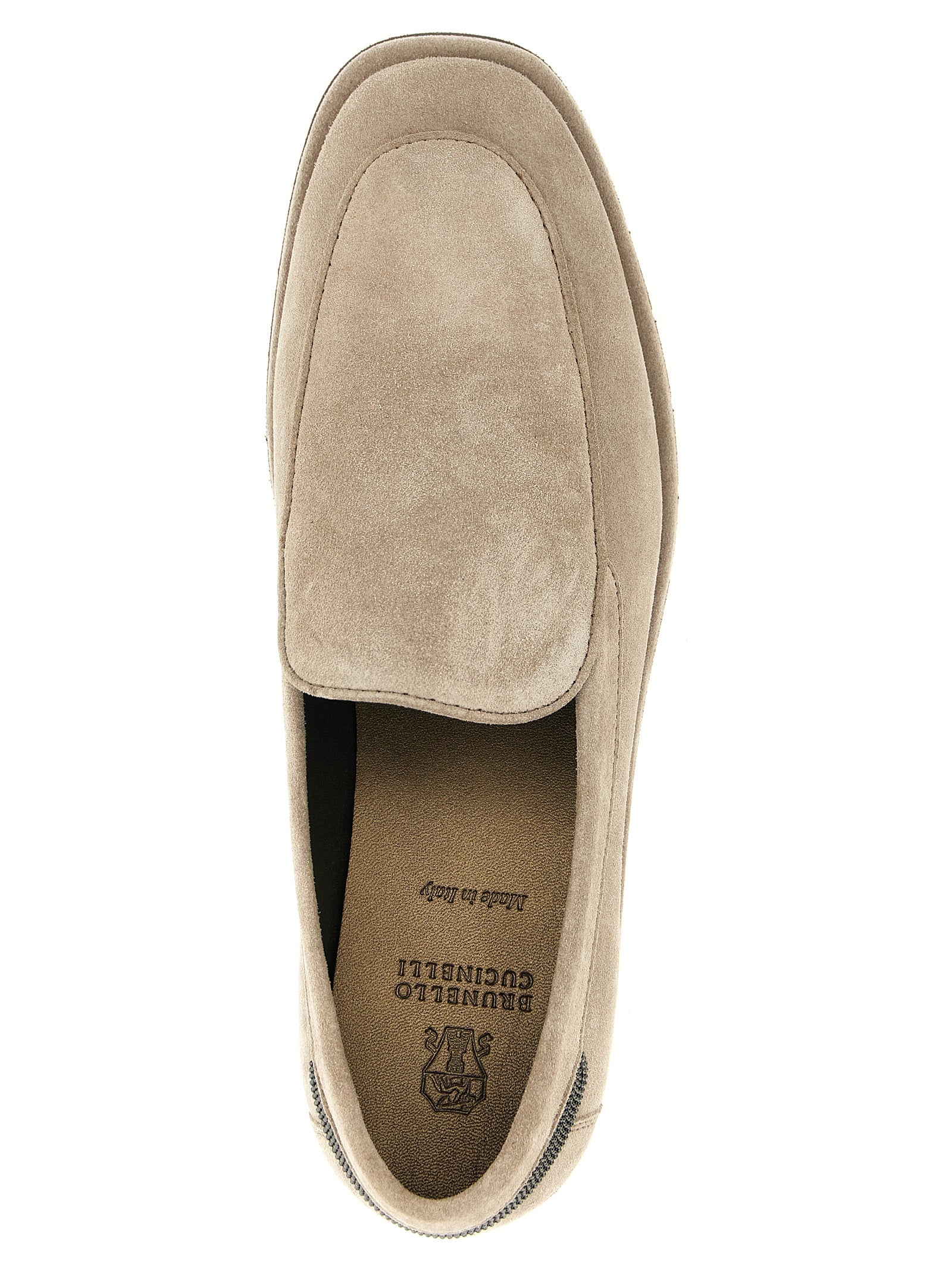 Brunello Cucinelli Women 'Monile' Suede Loafers BRUNELLO CUCINELLI
