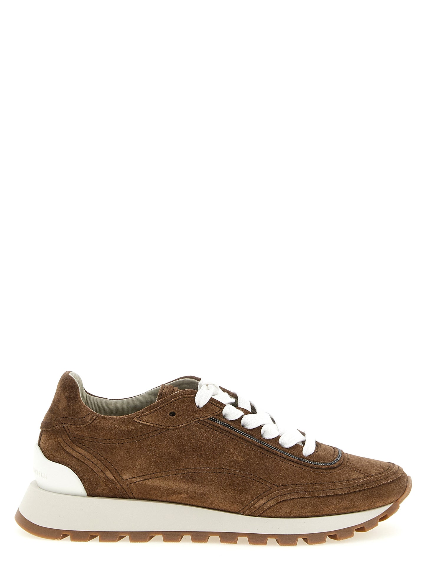 Brunello Cucinelli Women 'Monile' Suede Sneakers BRUNELLO CUCINELLI