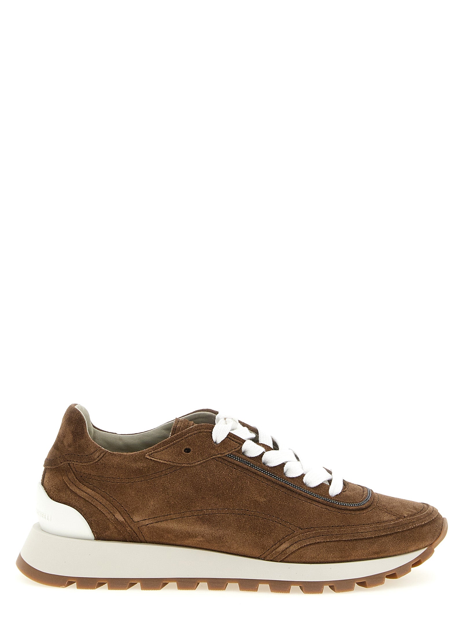 Brunello Cucinelli Women 'Monile' Suede Sneakers BRUNELLO CUCINELLI