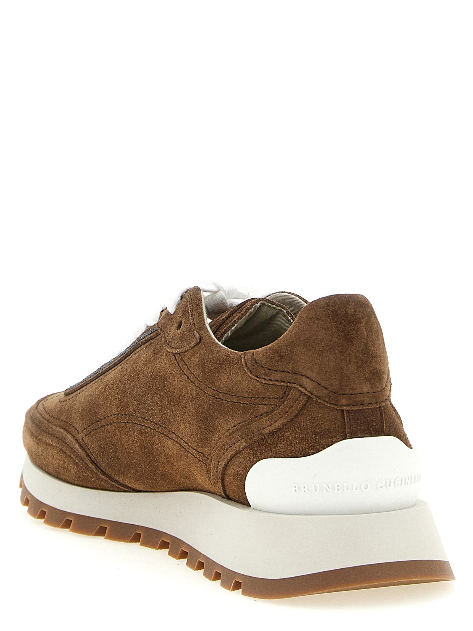 Brunello Cucinelli Women 'Monile' Suede Sneakers BRUNELLO CUCINELLI