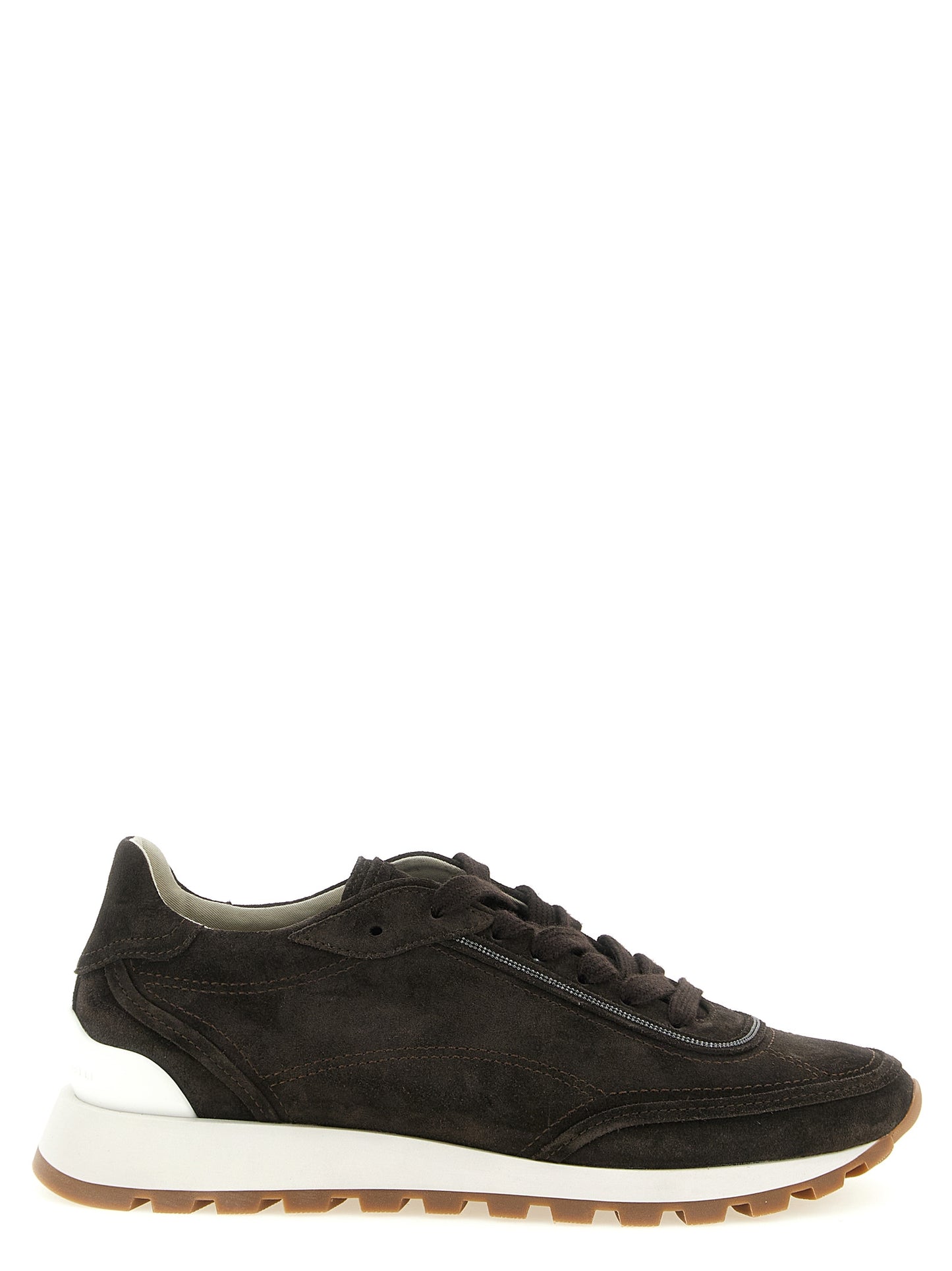 Brunello Cucinelli Women 'Monile' Suede Sneakers BRUNELLO CUCINELLI