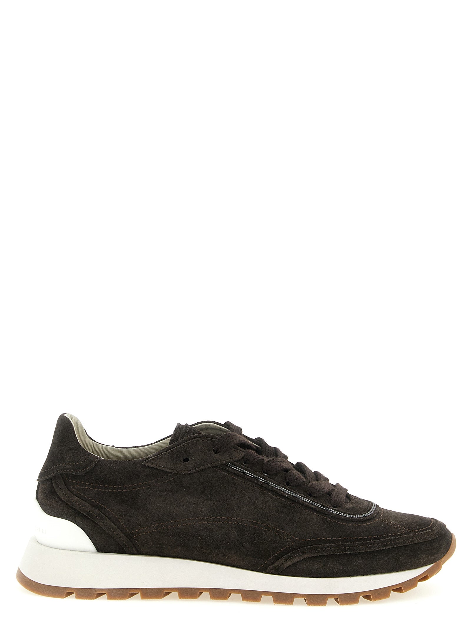 Brunello Cucinelli Women 'Monile' Suede Sneakers BRUNELLO CUCINELLI