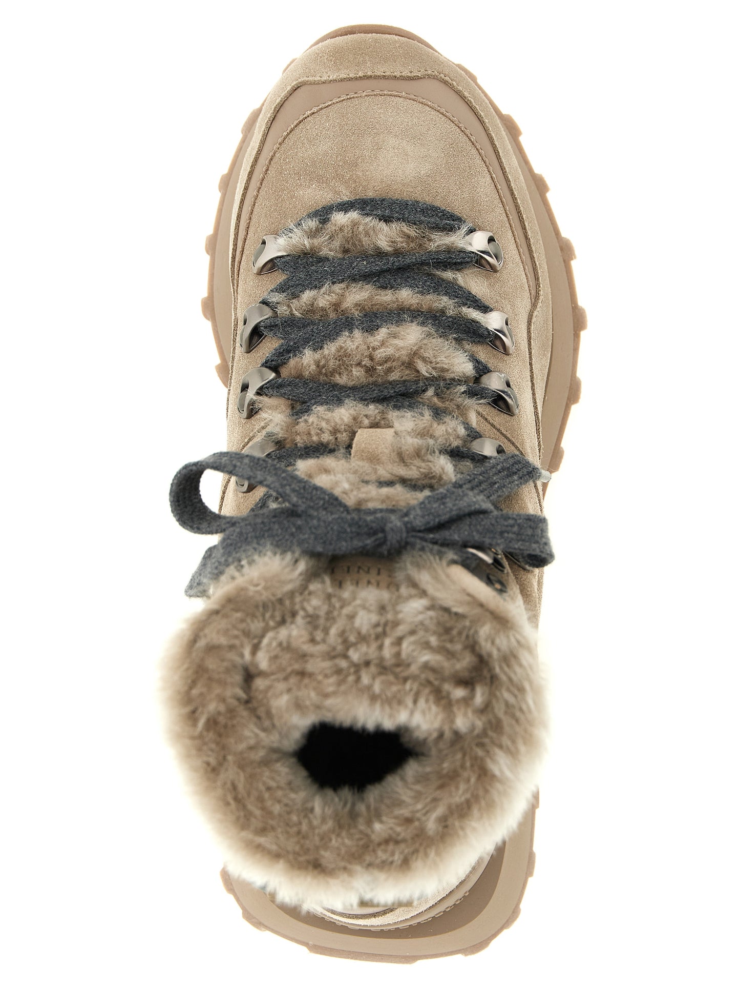 Brunello Cucinelli Women Lace-Up Ankle Boots With Hooks BRUNELLO CUCINELLI