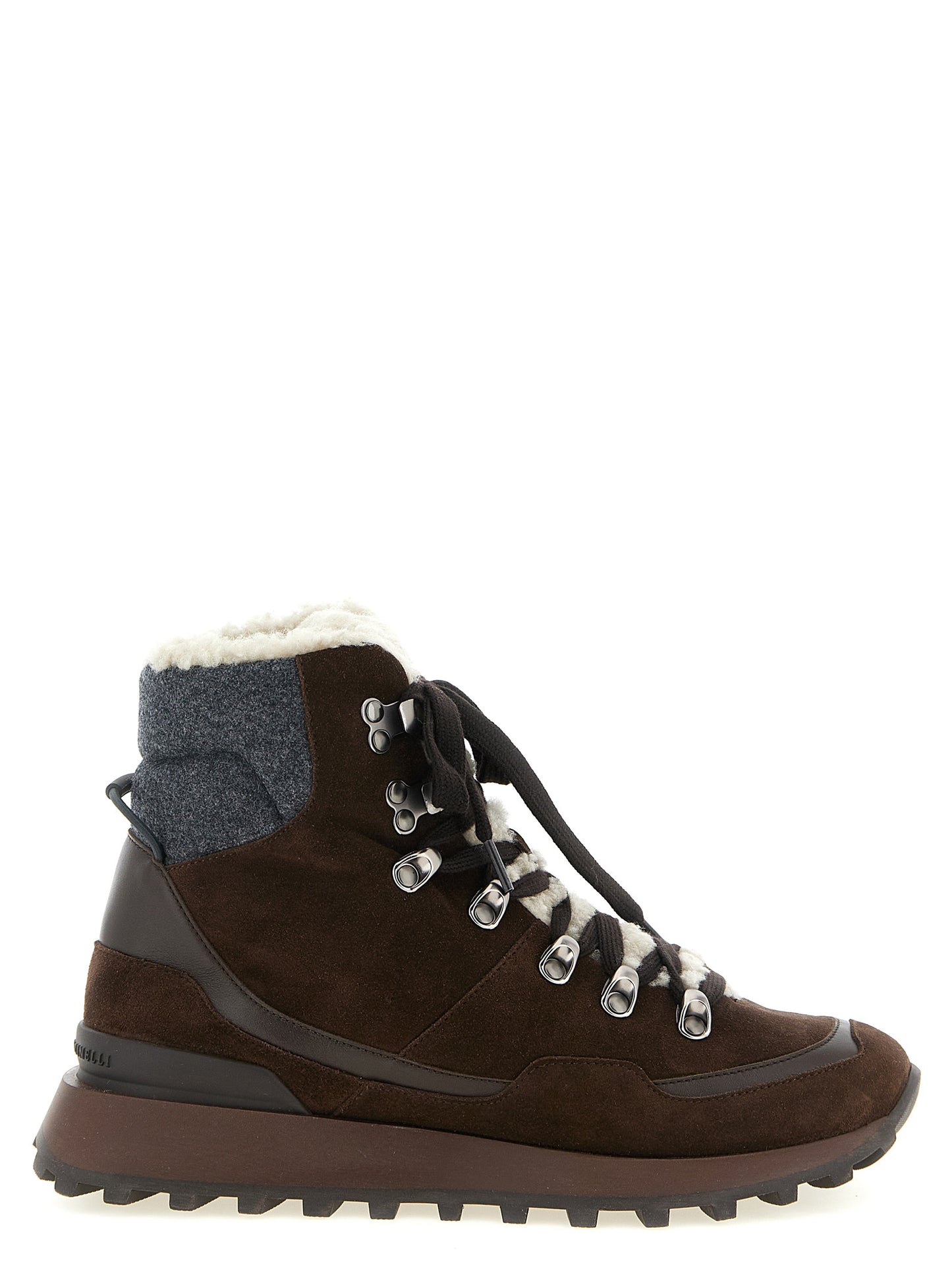 Brunello Cucinelli Women Lace-Up Ankle Boots With Hooks BRUNELLO CUCINELLI