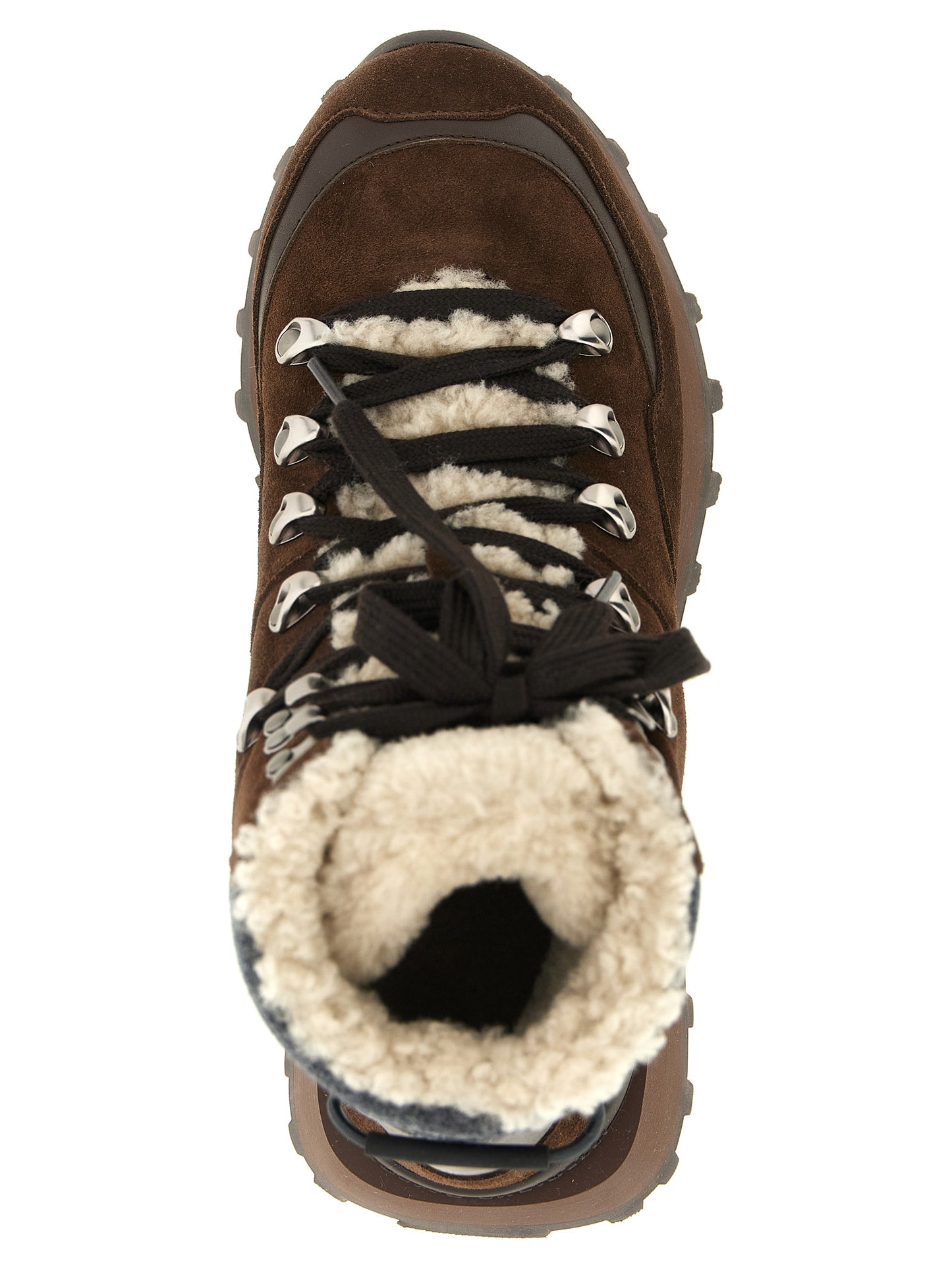 Brunello Cucinelli Women Lace-Up Ankle Boots With Hooks BRUNELLO CUCINELLI
