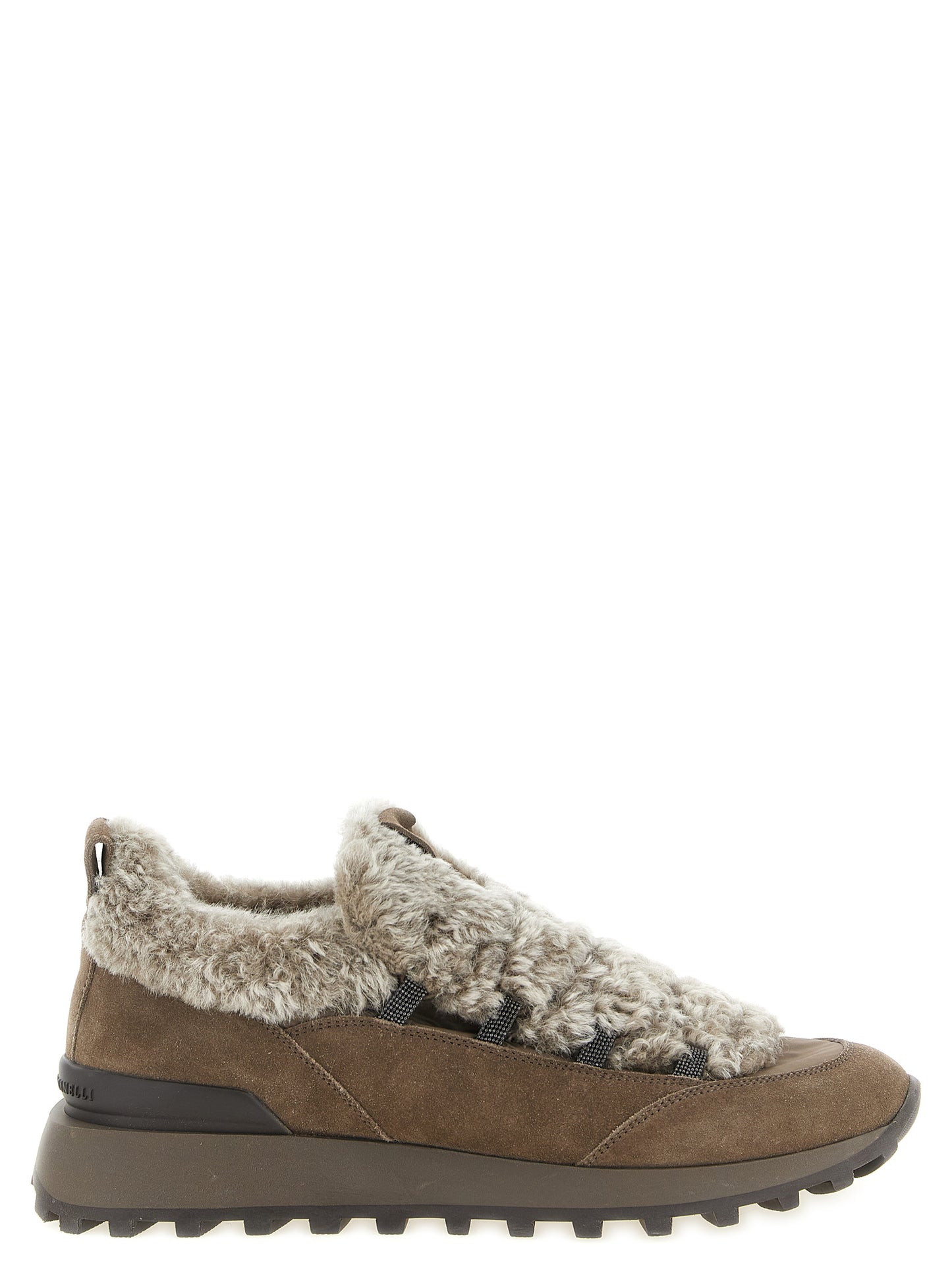 Brunello Cucinelli Women 'Monile' Shearling Sneakers BRUNELLO CUCINELLI