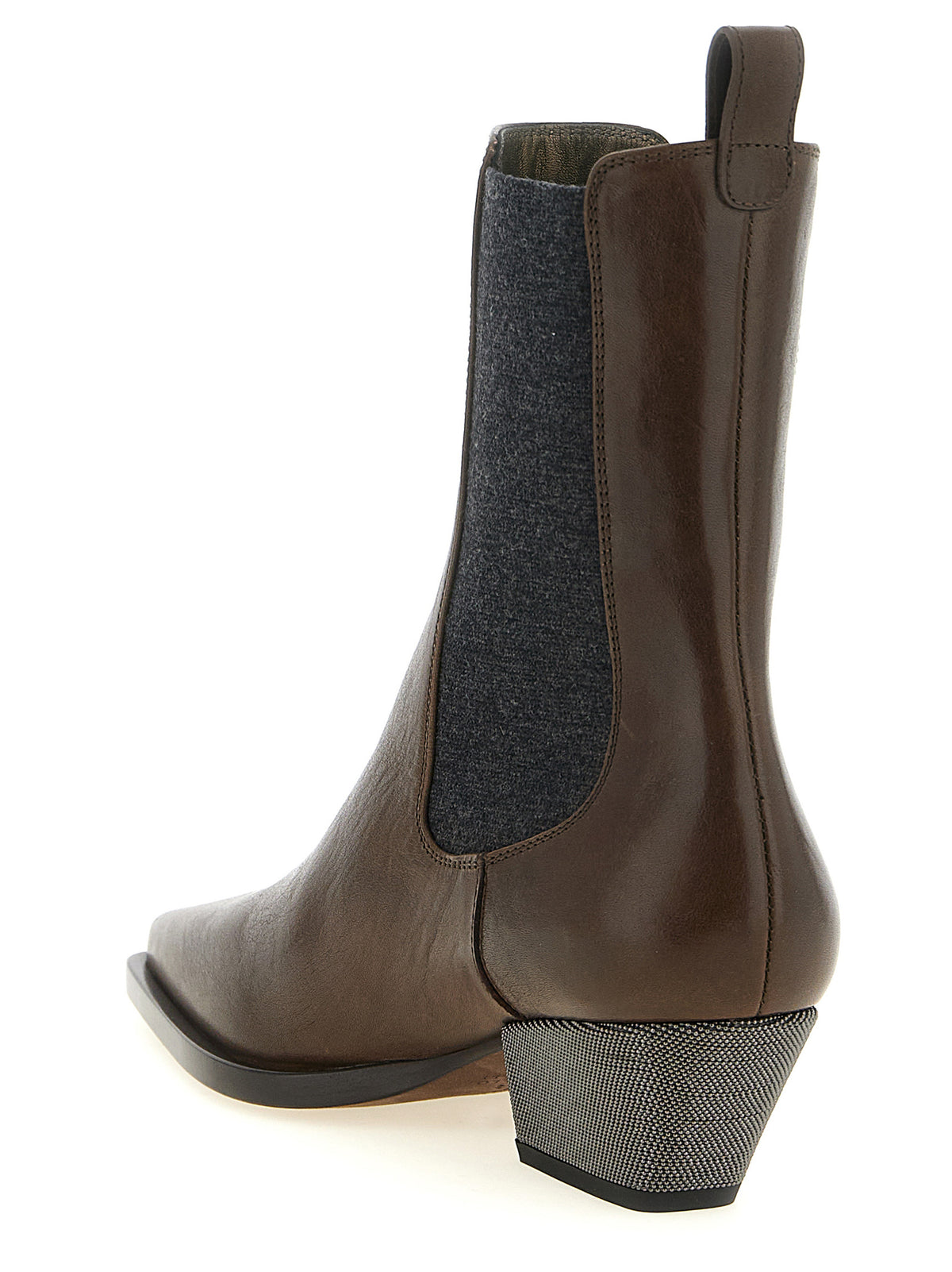 Brunello Cucinelli Women 'Precious Heel' Ankle Boots BRUNELLO CUCINELLI