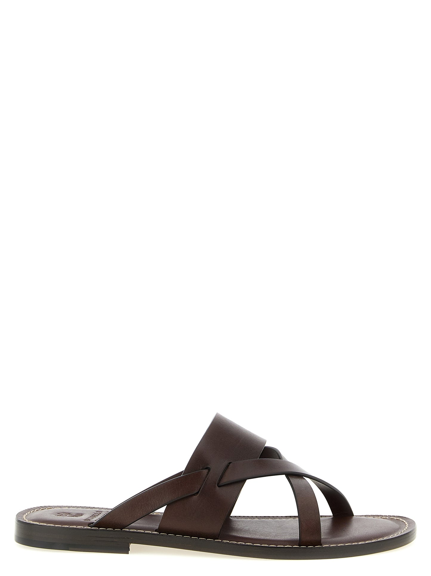 Brunello Cucinelli Men Leather Sandals BRUNELLO CUCINELLI