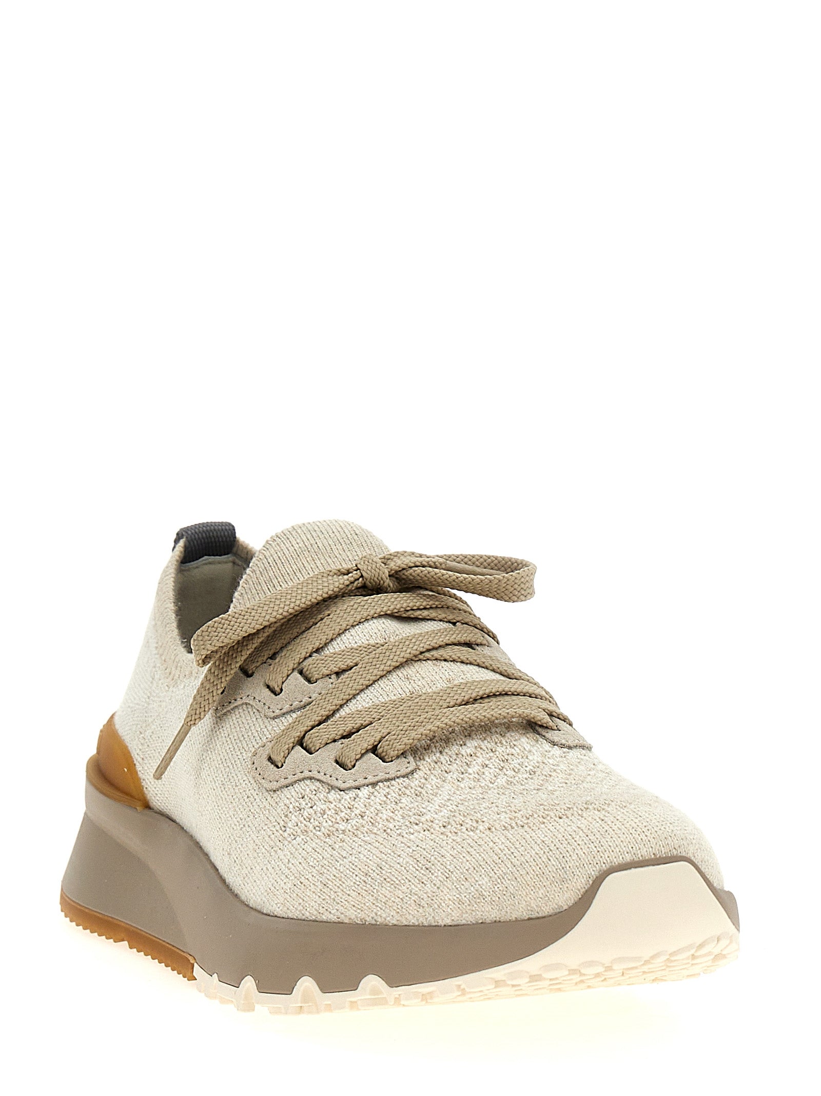 Brunello Cucinelli Men Knitted Sneakers BRUNELLO CUCINELLI