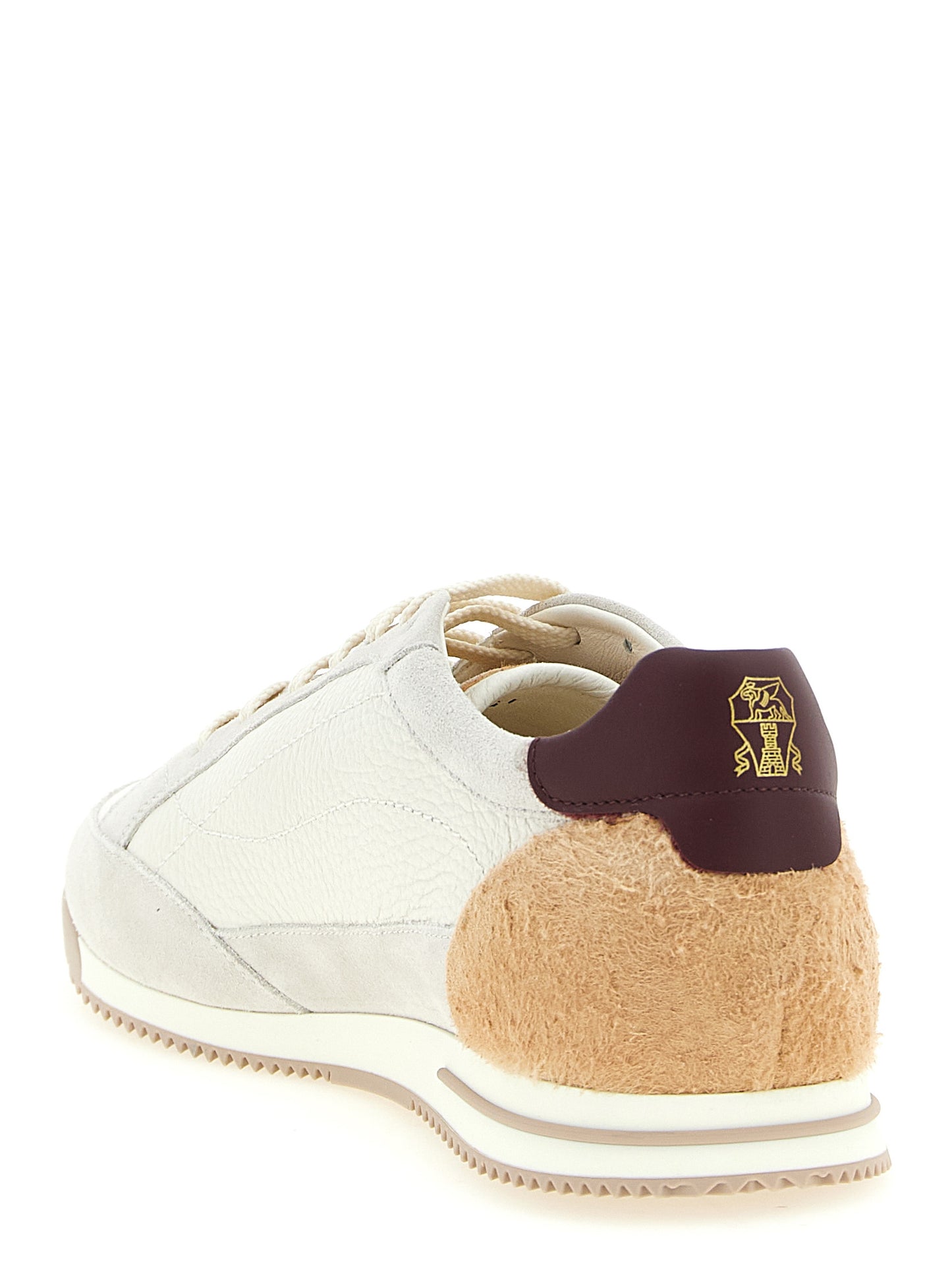 Brunello Cucinelli Men Deer And Suede Sneakers BRUNELLO CUCINELLI