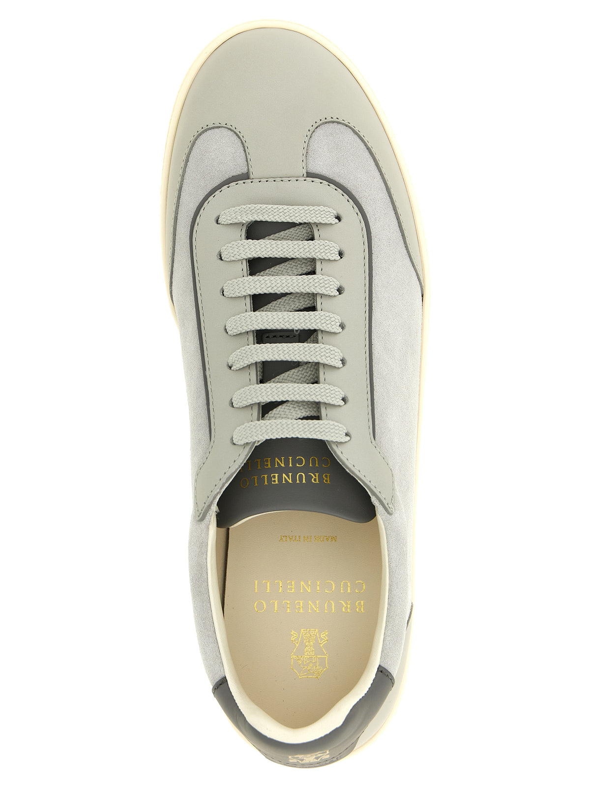 Brunello Cucinelli Men Leather And Suede Sneakers BRUNELLO CUCINELLI